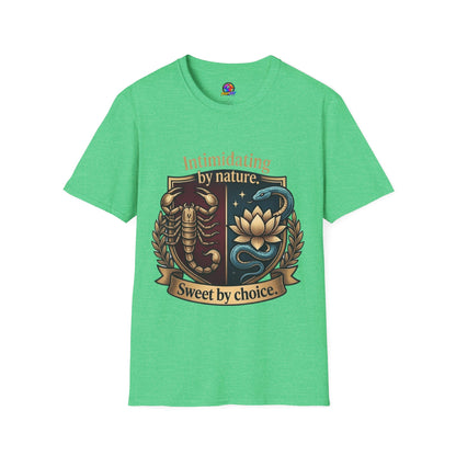 Intimidating by Nature T-Shirt — Scorpion & Snake Badge Design