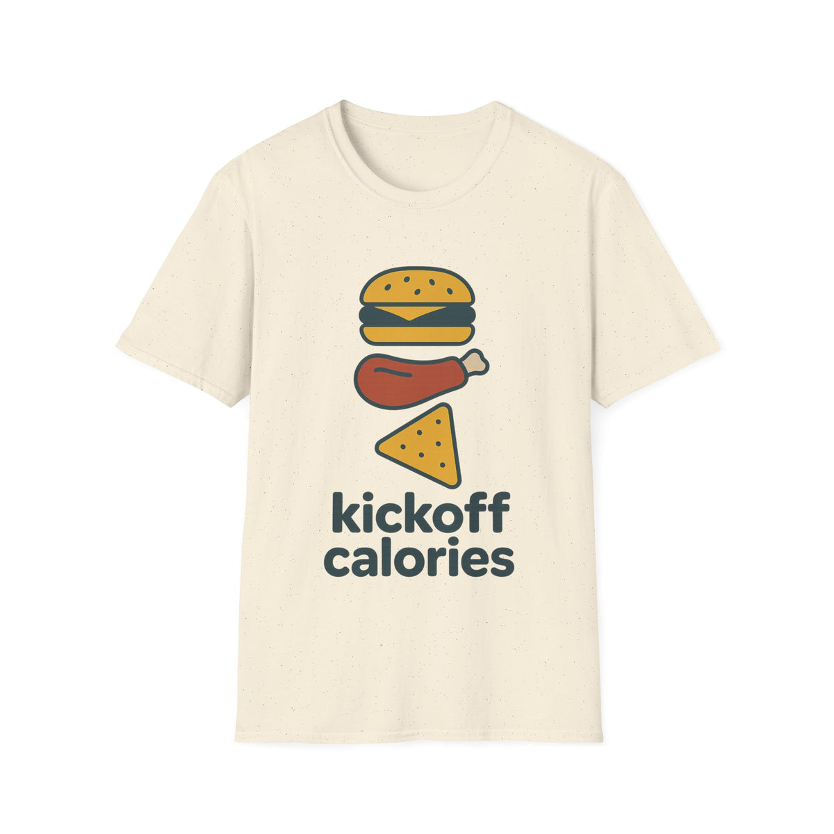 Funny 'Kick Off Calories' T-Shirt — Burger, Drumstick & Pizza Fitness Humor Tee - Trending Now - August 2026