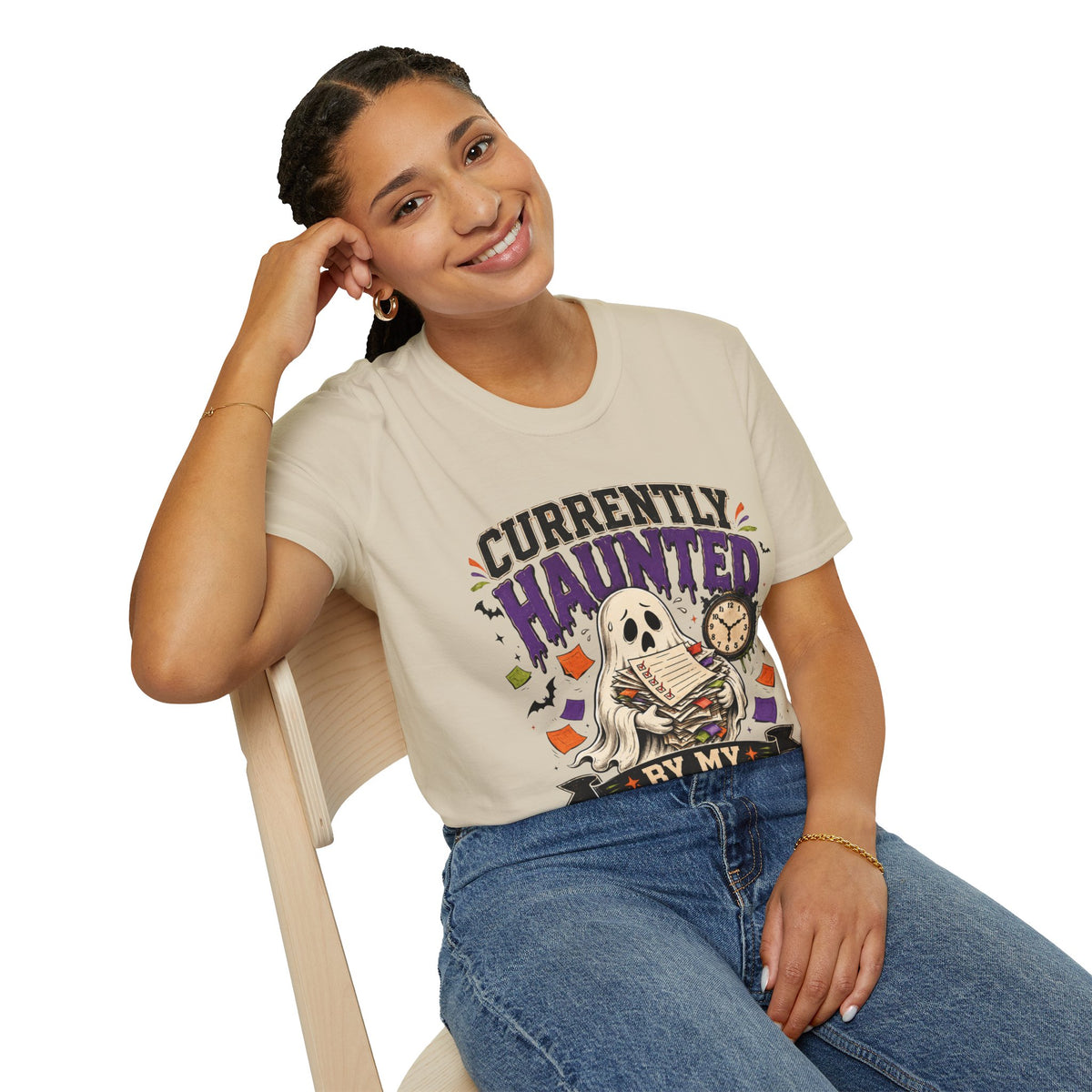 Halloween Currently Haunted Unisex Softstyle T-Shirt