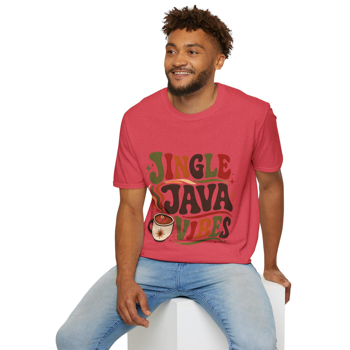 Retro "Jingle Java Vibes" T-Shirt