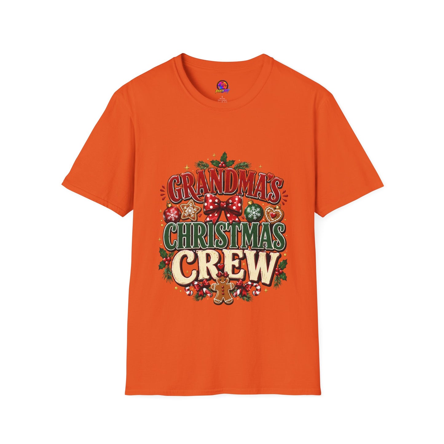 T-Shirt — Grandma's Christmas Crew Holiday Tee