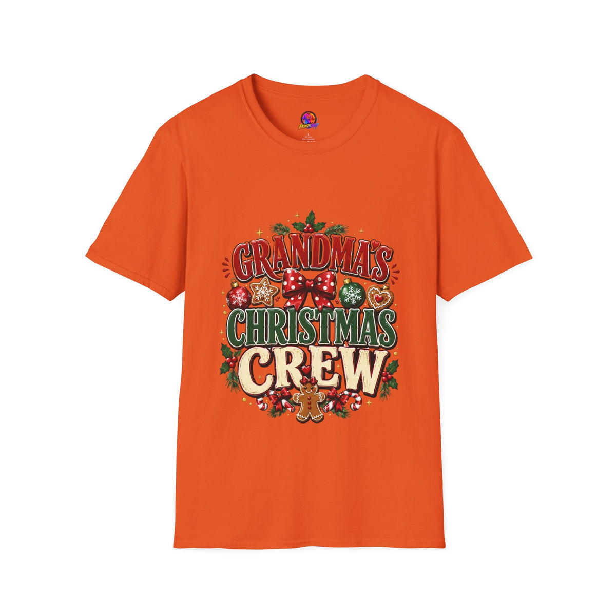 T-Shirt — Grandma's Christmas Crew Holiday Tee