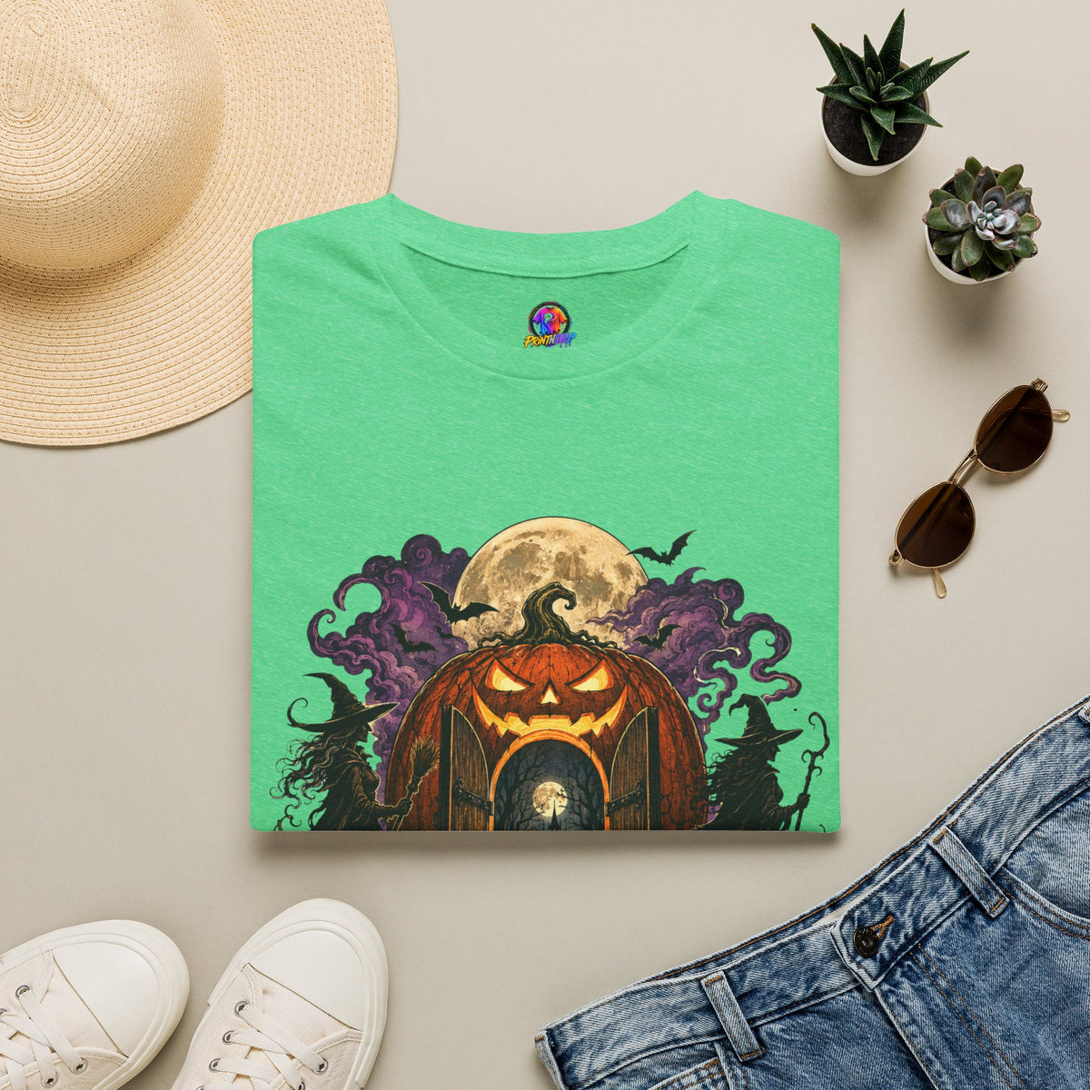 Halloween The Moon Is Full Unisex Softstyle T-Shirt