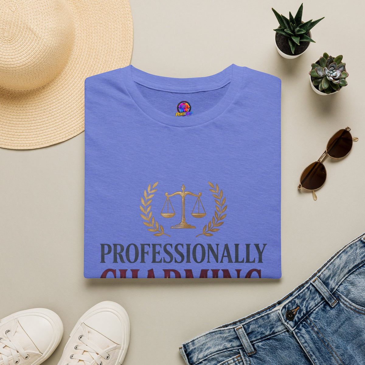 Professionally Charming Libra T-Shirt — Zodiac Scales Astrology Tee