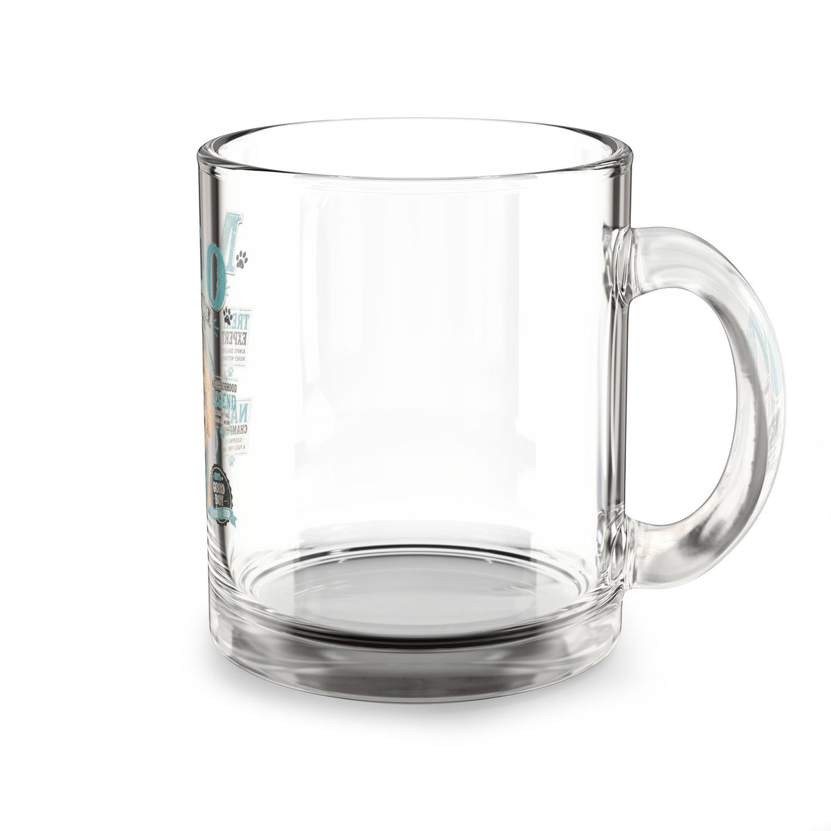 Personalized Dog Glass Mug — "Milo The Good Boy" 10oz Pet Lover Coffee Cup