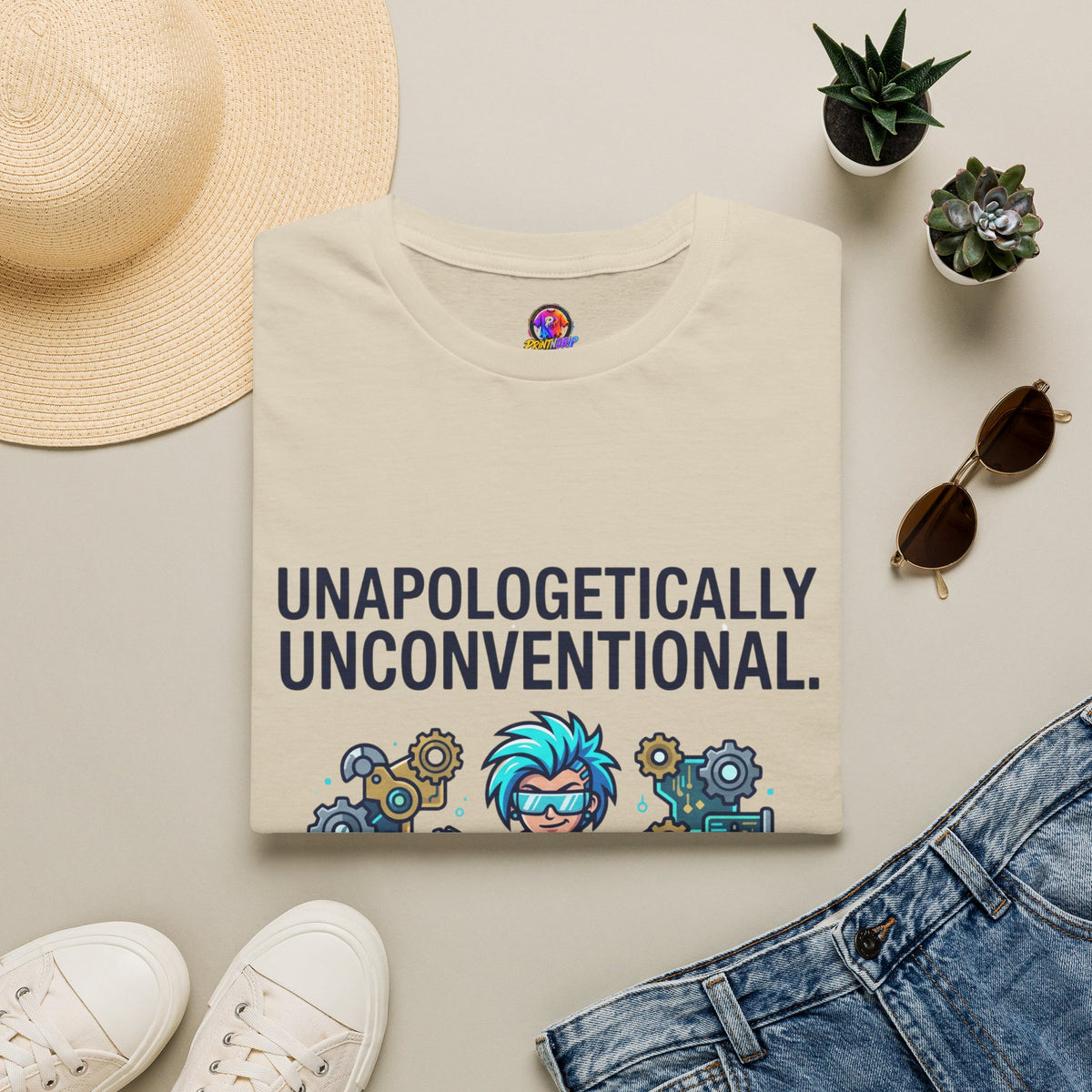 Aquarius Zodiac Unapologetically Unconventional Graphic T-Shirt