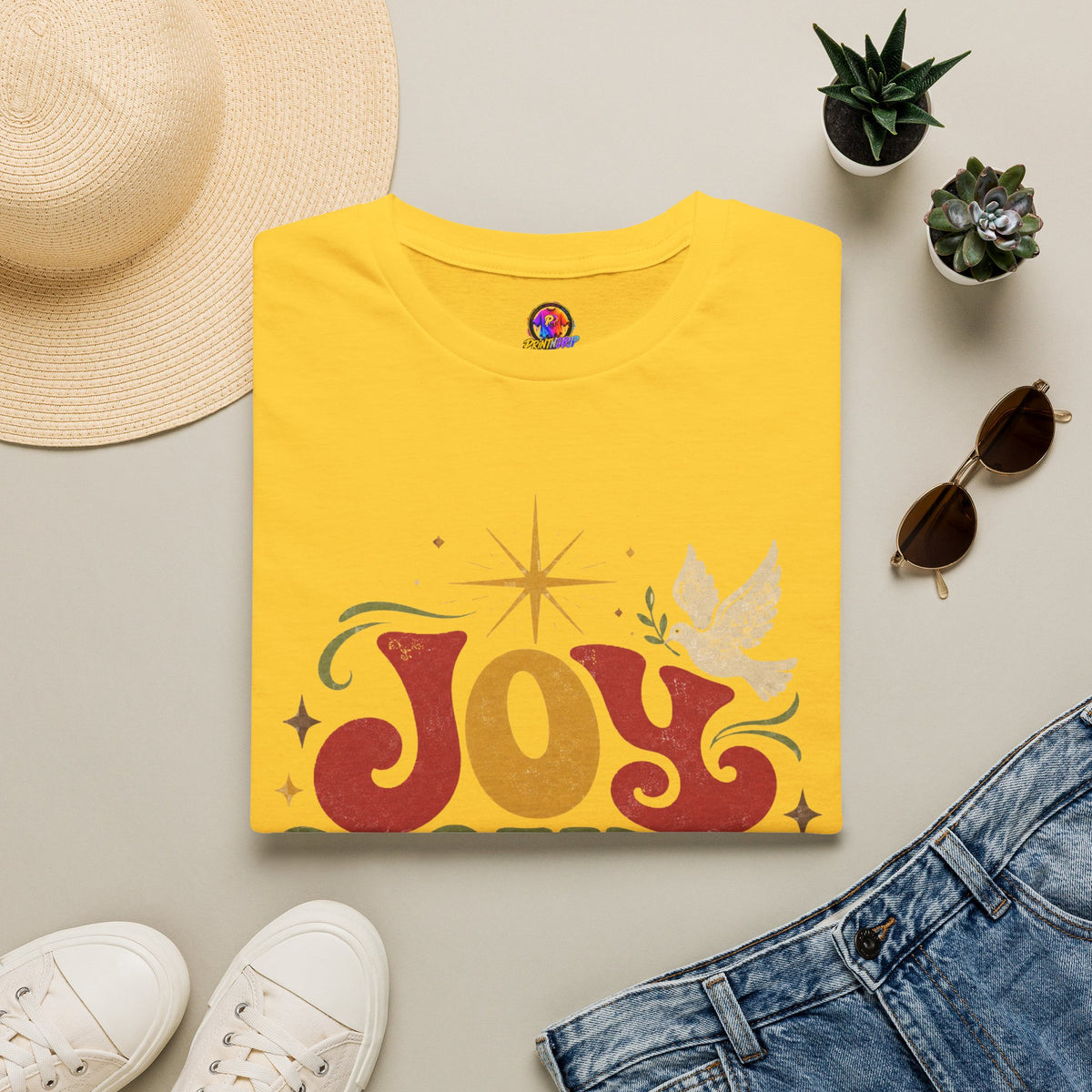 Joy Found Us T‑Shirt — Retro Christmas Holiday Graphic Tee