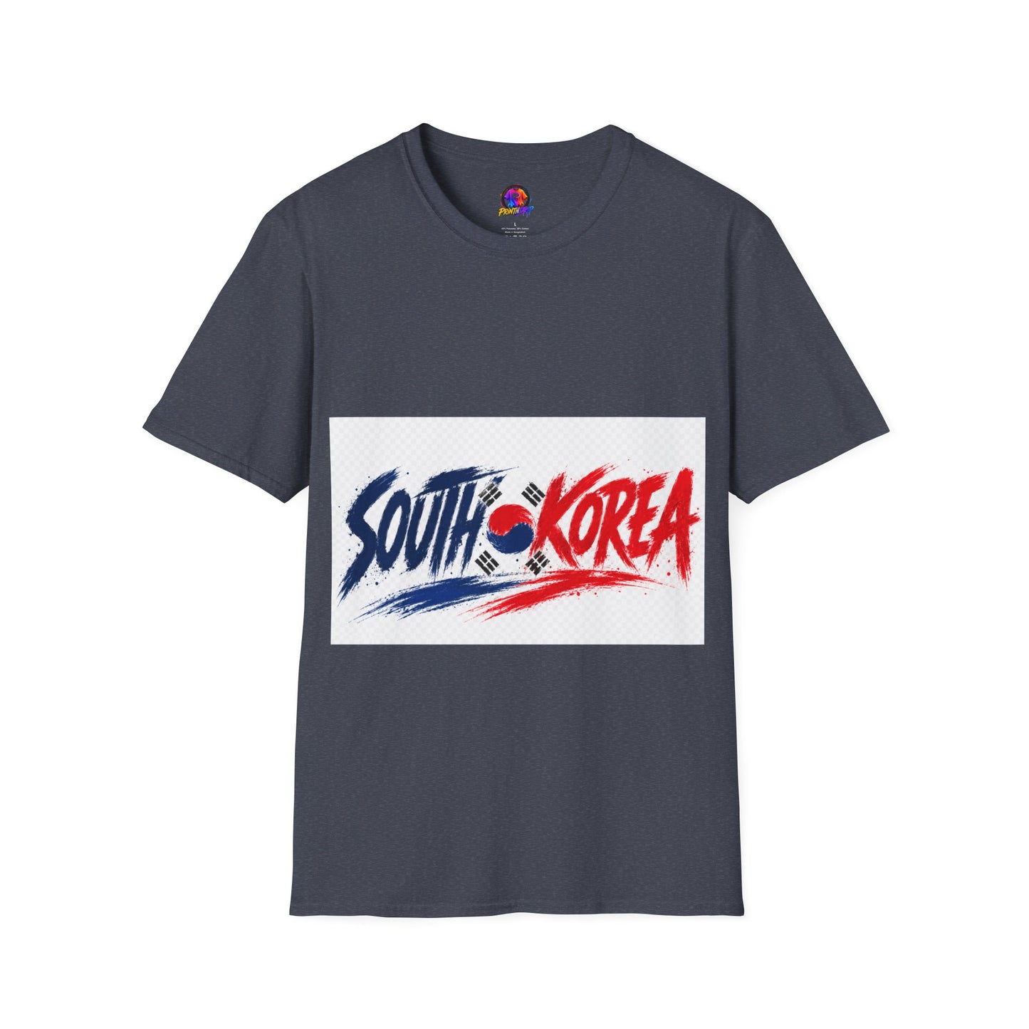South Korea Flag Brushstroke T-Shirt — Patriotic Korean Travel Tee