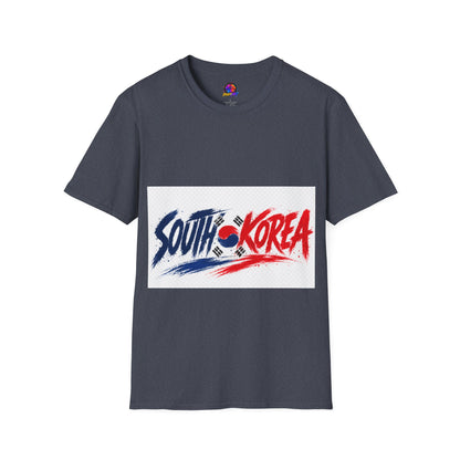 South Korea Flag Brushstroke T-Shirt — Patriotic Korean Travel Tee