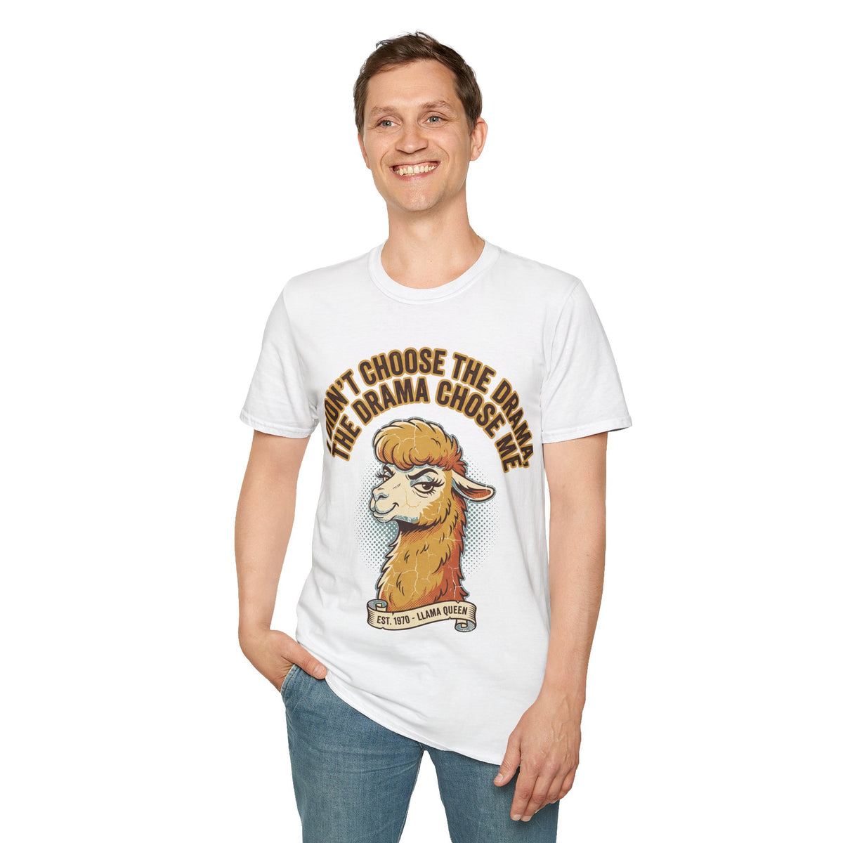 Sheep Graphic T‑Shirt — "I Don't Choose the Drama, the Drama Chooses Me" - Trending Now - September 2026