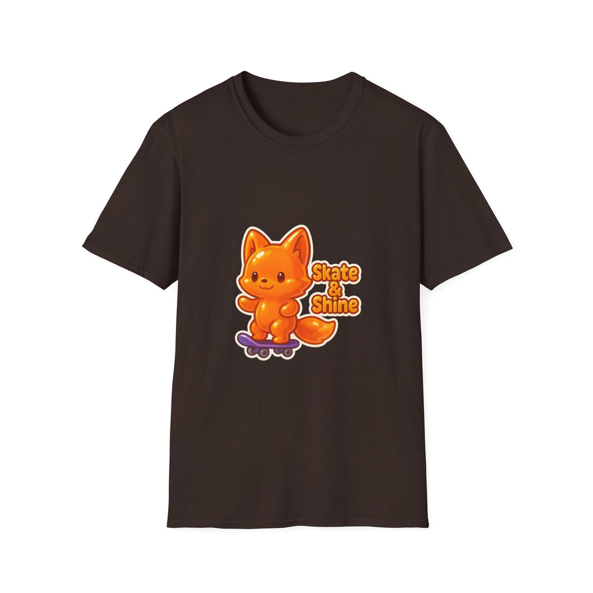 Cute Orange Fox Skateboard T-Shirt — "Gotta Skate" Graphic Tee - Trending Now - October 2026