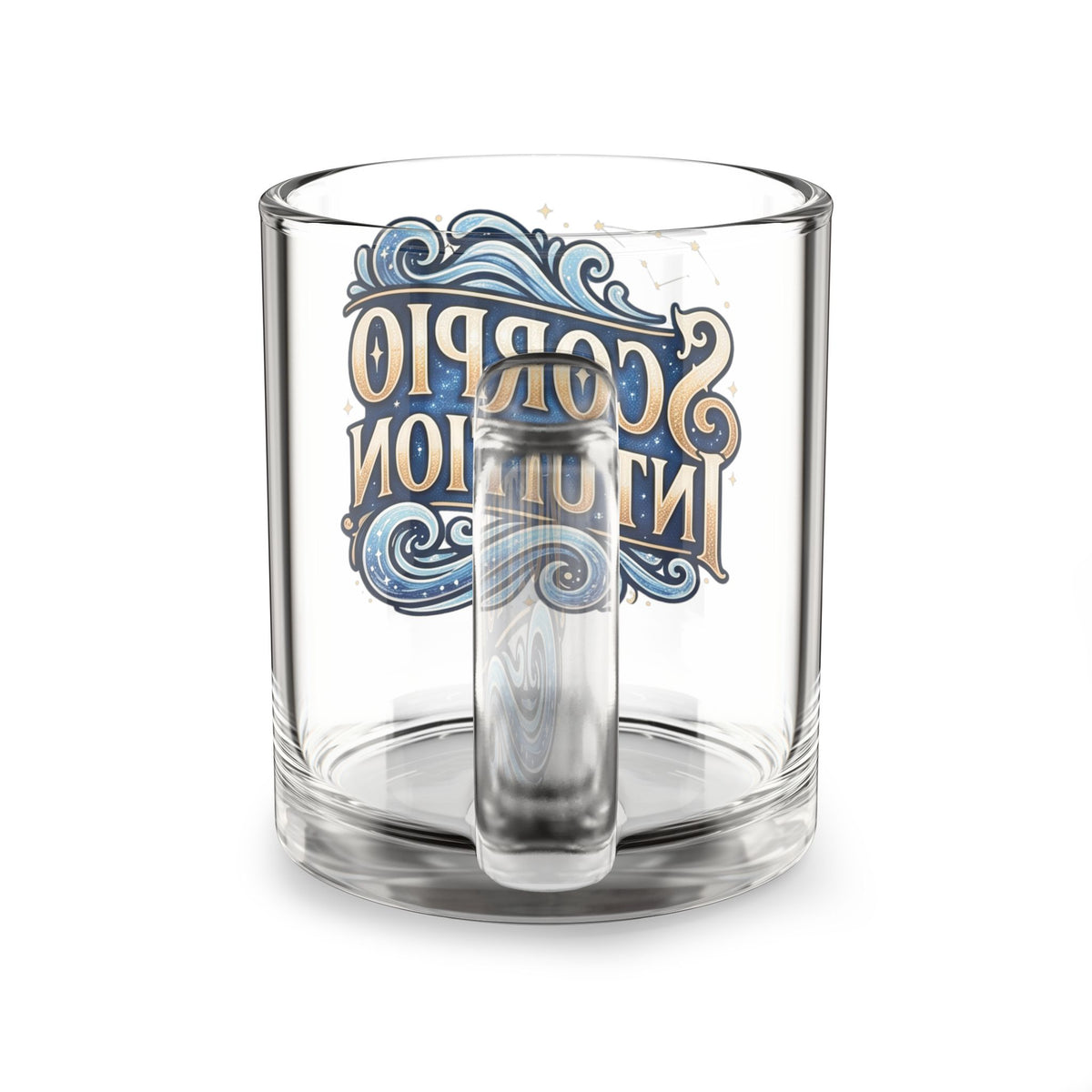 Scorpion Glass Mug Scorpio Intuition Glass Mug — 10oz Zodiac Coffee Cup
