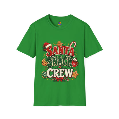 Santa Snack Crew T-Shirt — Christmas Cookie Holiday Tee