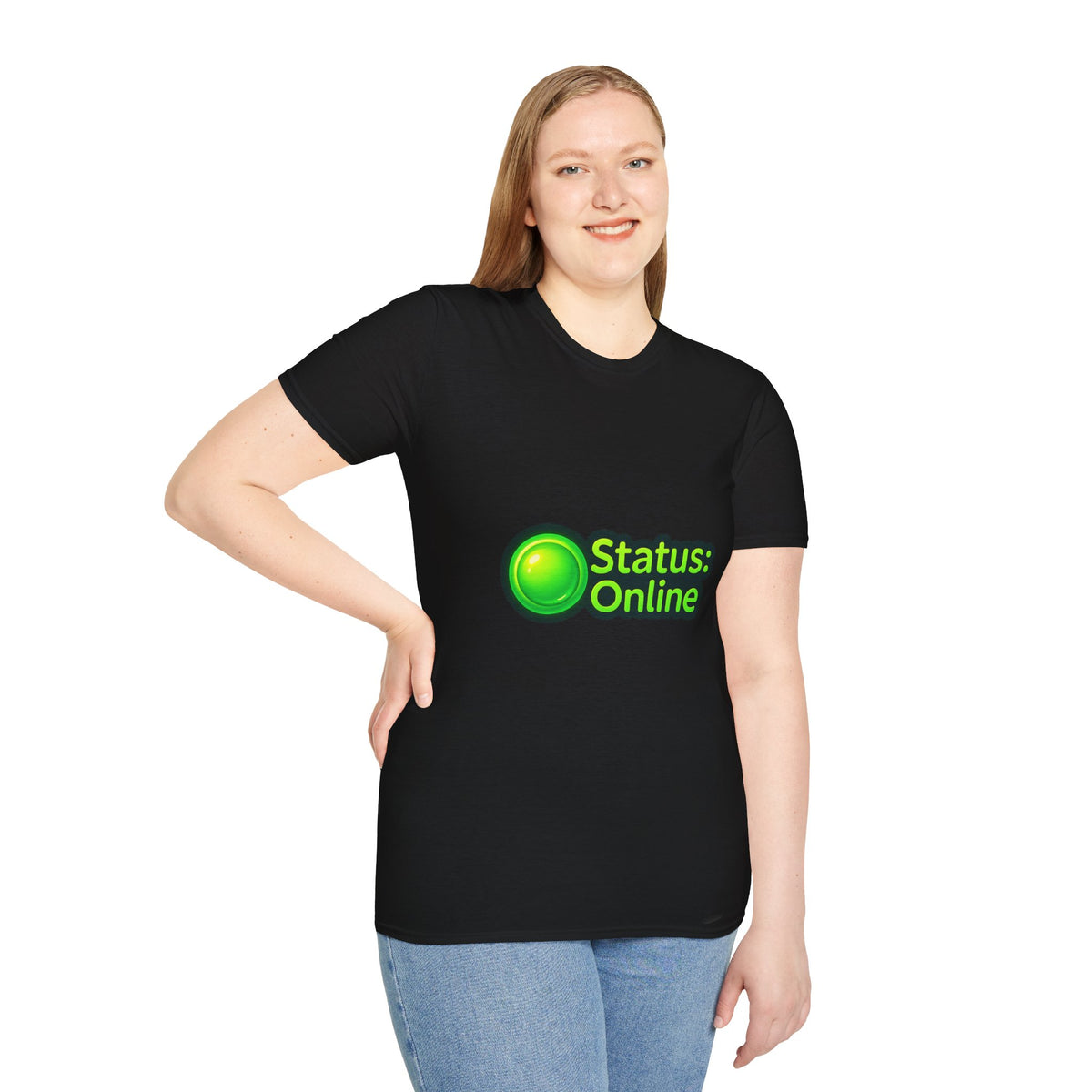 Status Online T-Shirt — Green Online Status Icon Tee - Trending Now - October 2026