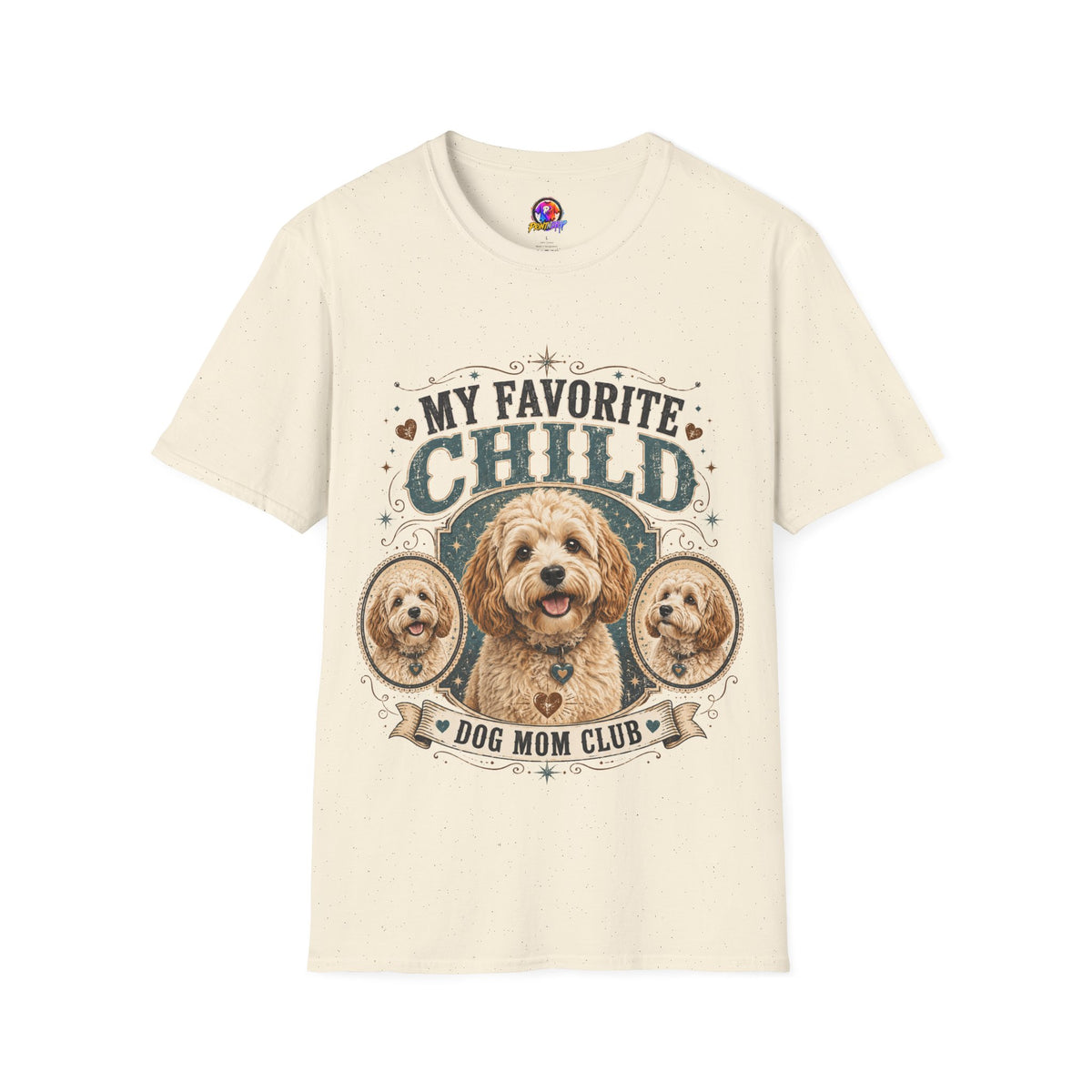 My Favorite Child Dog Mom T-Shirt — Cute Doodle Portrait Pet Lover Tee