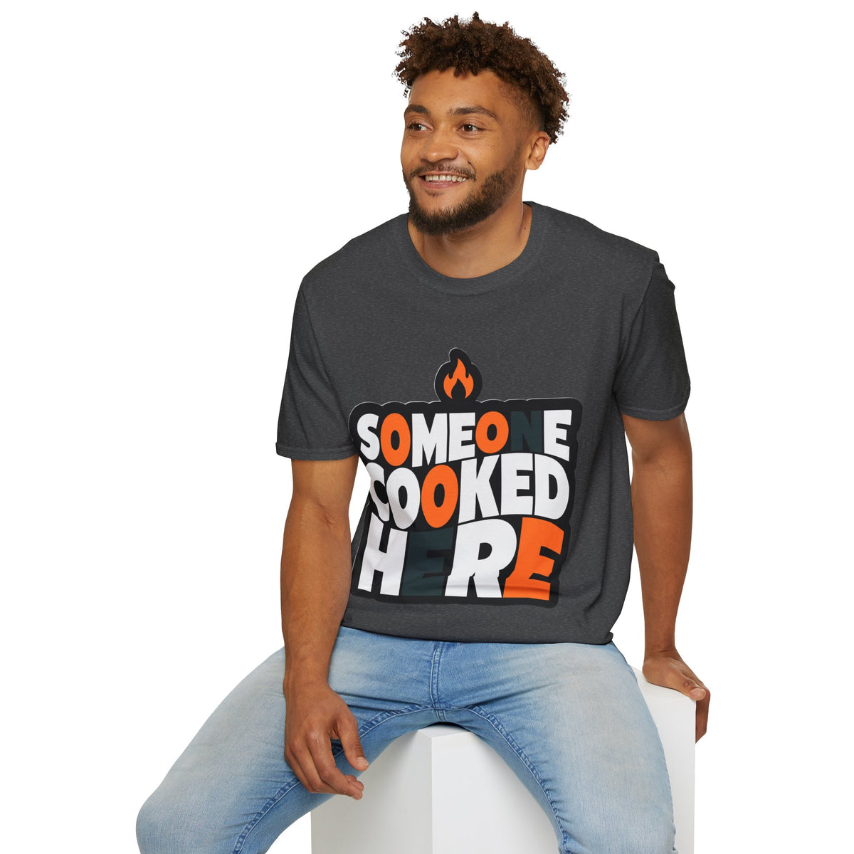 T-Shirt — "Someone Cooked Here" Funny Cooking Graphic Tee - Trending Now - August 2026