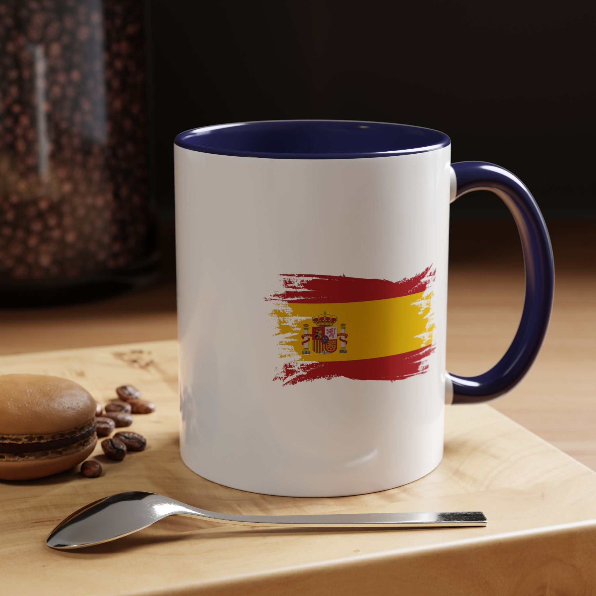 Spain Flag Coffee Mug — Spanish Brushstroke Accent Mug