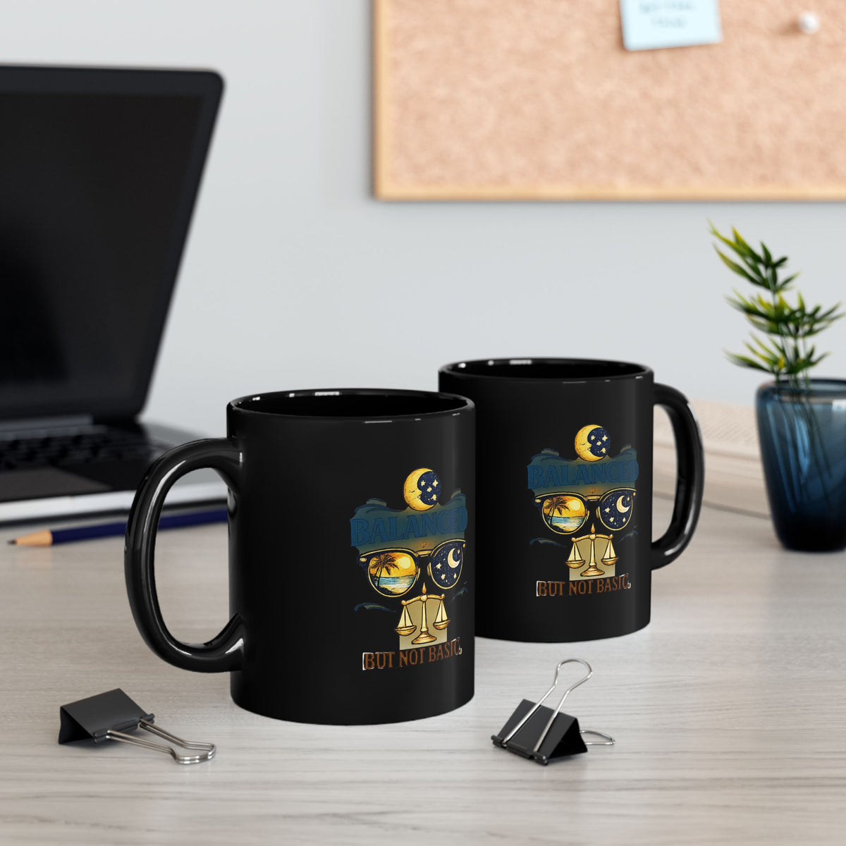 Zodiac Libra Horoscope Mug — “Balanced But Not Basic” Zodiac Coffee Cup
