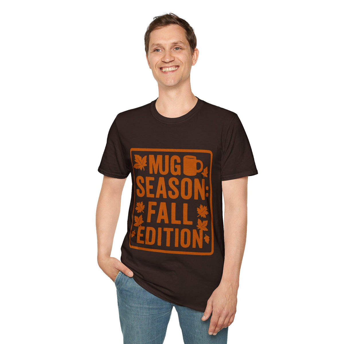 "Mug Season Fall Edition" Retro Aesthetic Graphic Tee - Cozy Autumn Vibe White T-Shirt - Trending Now - September 2026