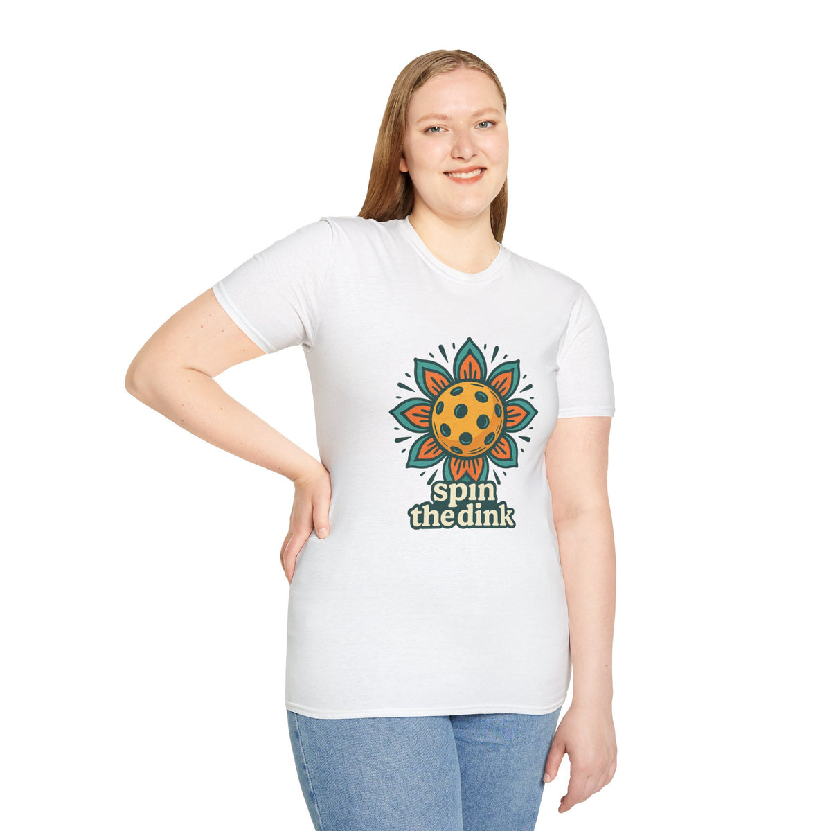 T-Shirt — 'Spin the Dink' Sunflower Paddle Tennis Graphic Tee - Trending Now - August 2026