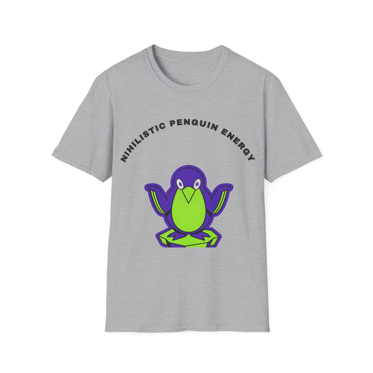 Penguin Energy T-Shirt — "Nihilistic Penguin Energy" Cute Cartoon Tee - Trending Now - September 2026