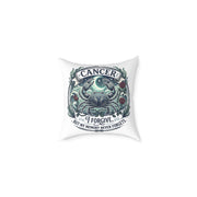 Cancer Zodiac Pillow Forgive But My Memory Never Forgets Square Poly Canvas Pillow