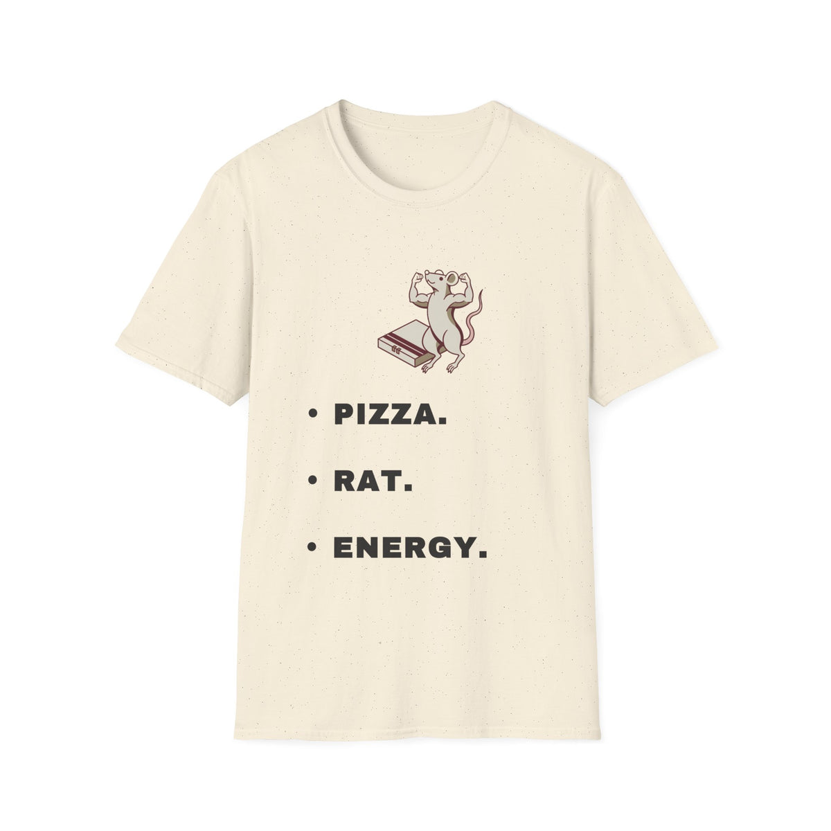 Pizza. Rat. Energy. T-Shirt — Cute Dancing Rat Pizza Graphic Tee - Trending Now - September 2026