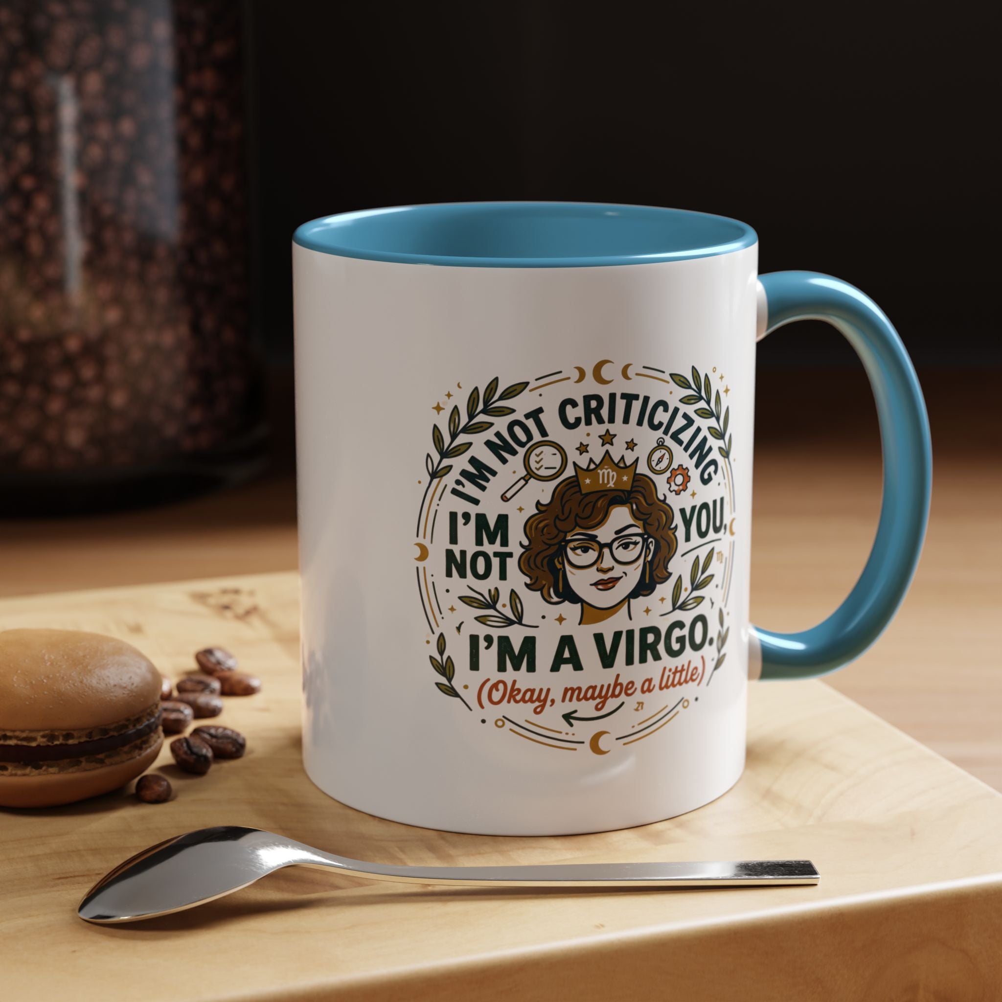 Virgo Coffee Mug - "I'm Not Criticizing, I'm a Virgo" Accent Ceramic Mug (11/15oz)
