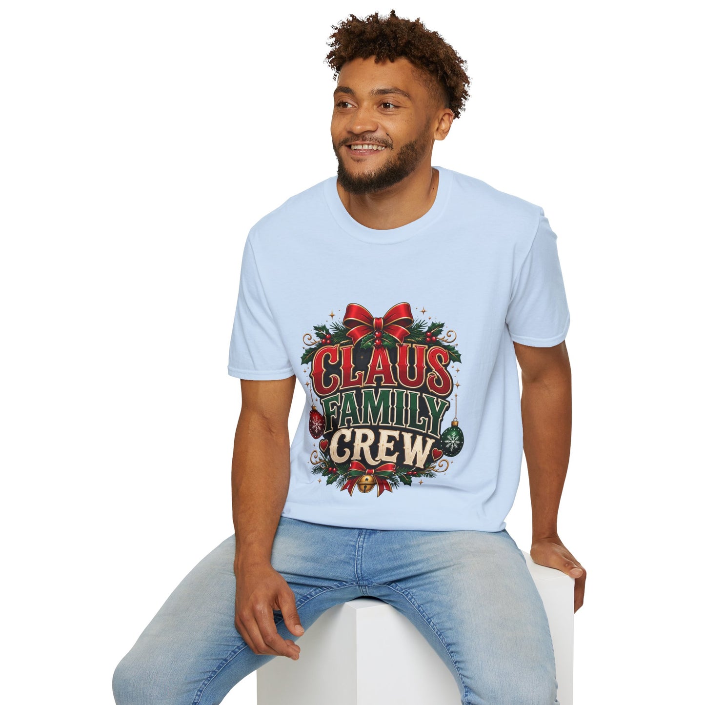 Claus Family Crew T-Shirt — Festive Christmas Holiday Tee
