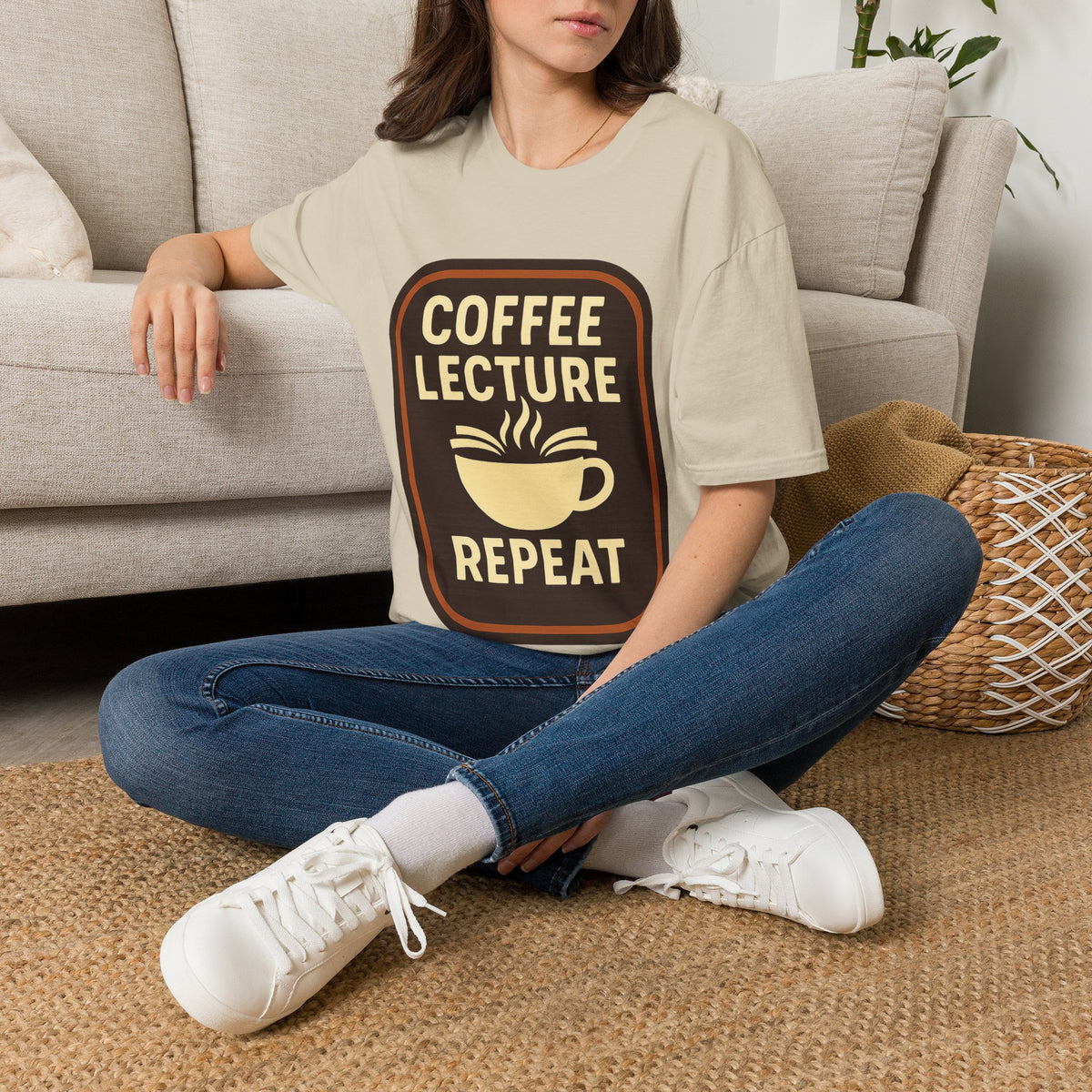 Coffee Lecture Repeat T‑Shirt — Funny Professor Coffee Tee for Teachers & Students - Trending Now - August 2026