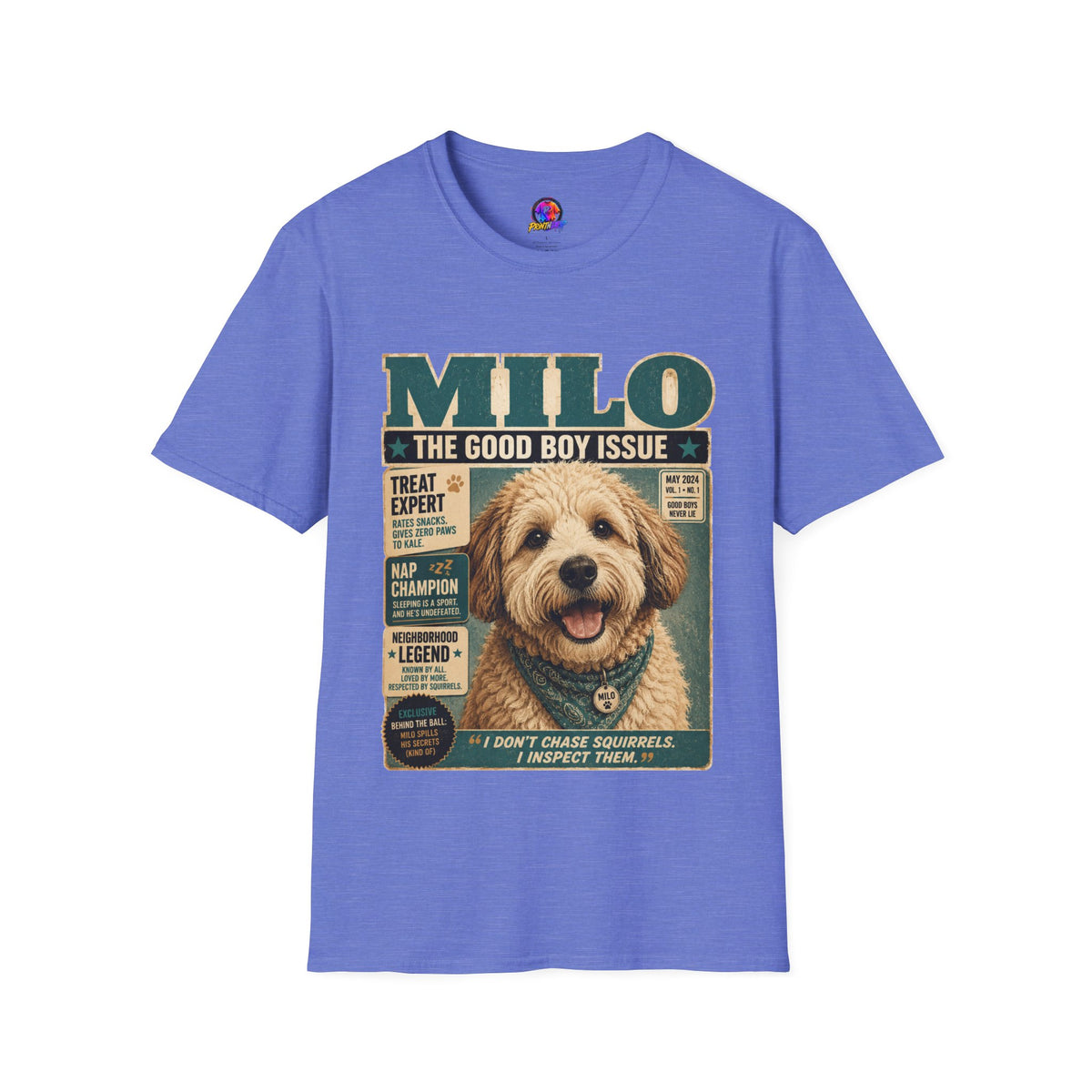 Milo 'The Good Boy Issue' Dog Magazine T-Shirt