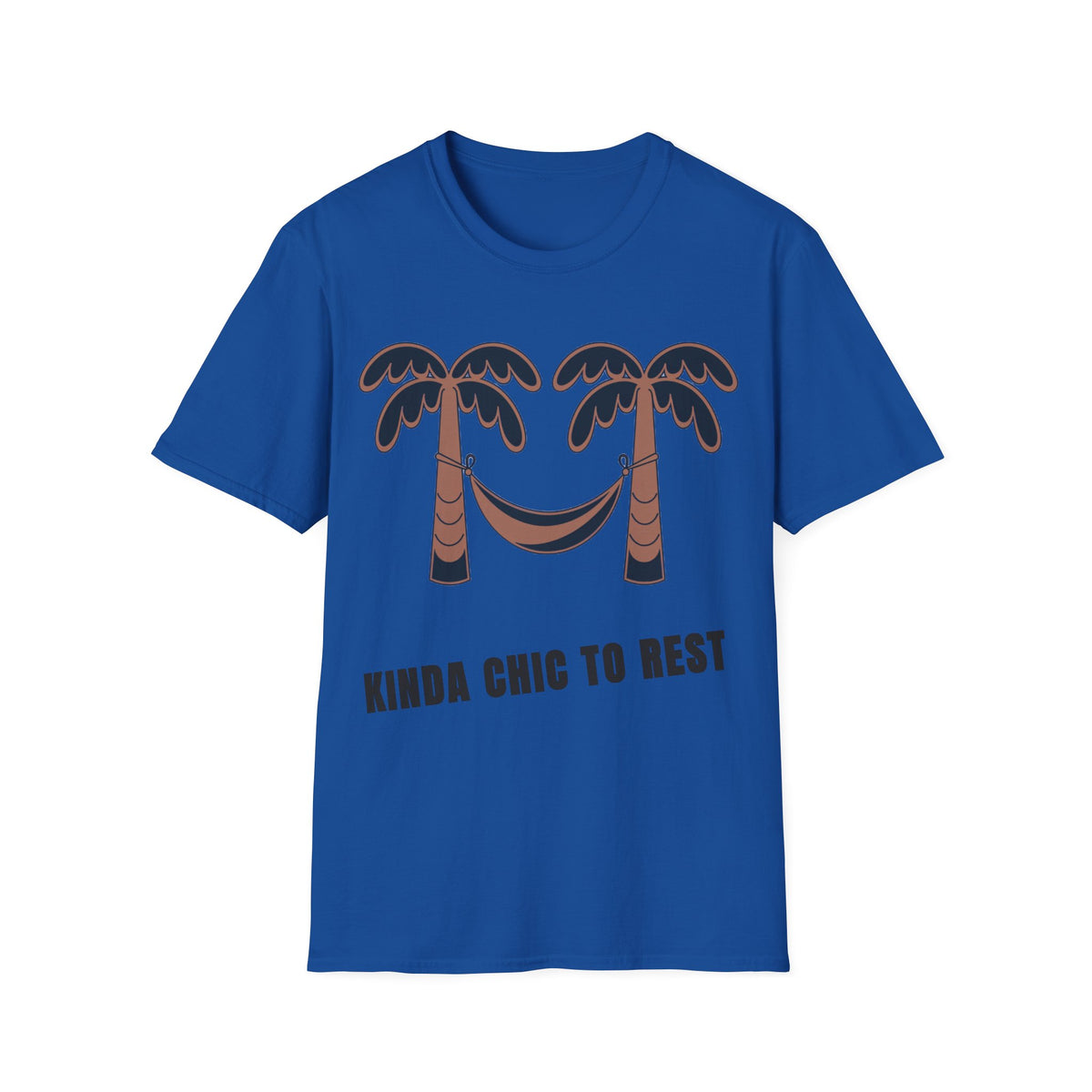 Palm Trees & Hammock T-Shirt — "Kinda Chic to Rest" Tropical Relaxed Tee - Trending Now - September 2026