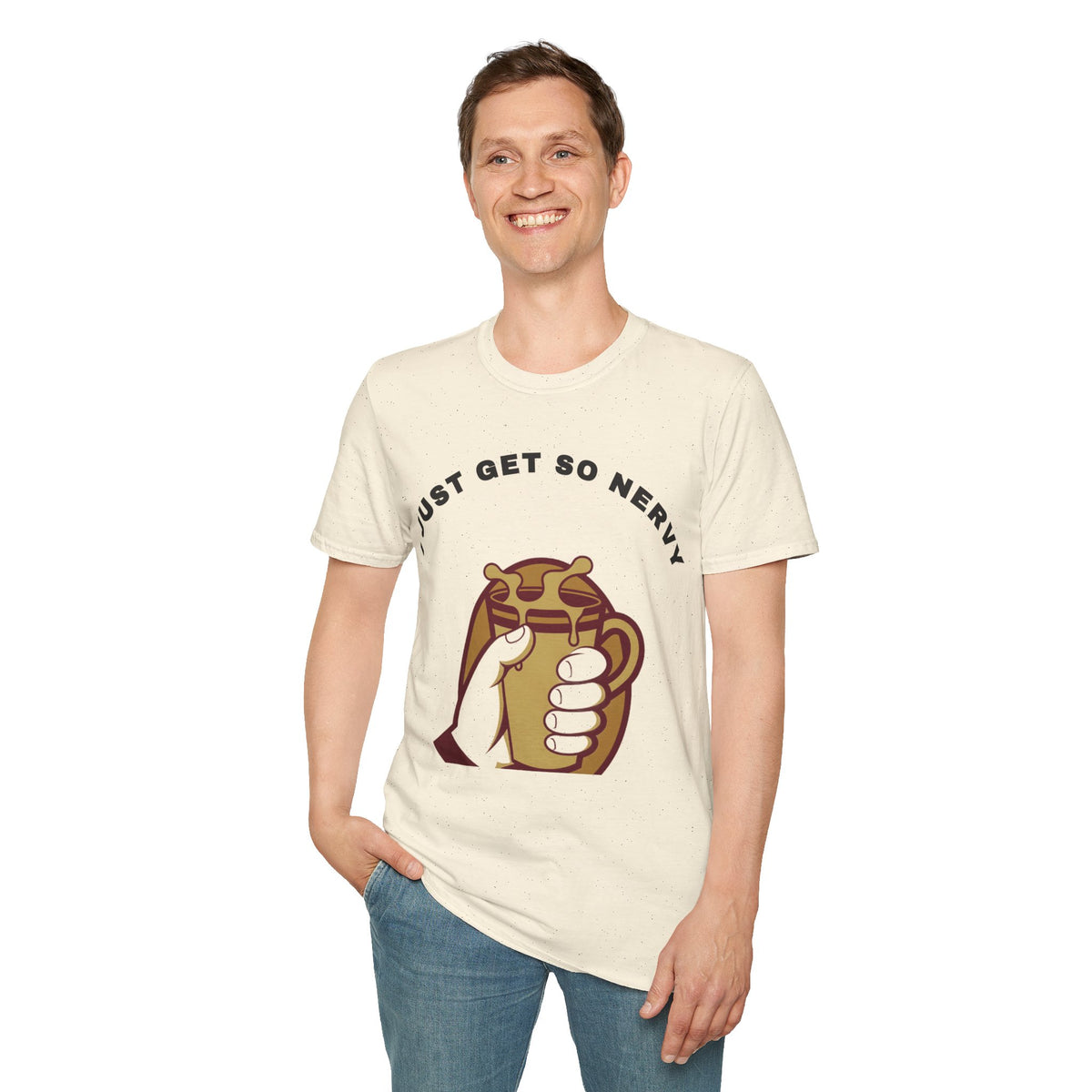 T-Shirt — “I Just Get So Nervy” Nervous Sloth Graphic Tee - Trending Now - September 2026
