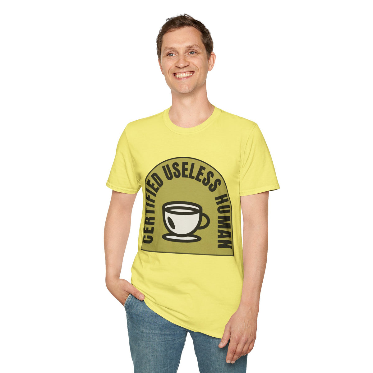Certified Useless Human T-Shirt — Funny Coffee Lover Graphic Tee - Trending Now - August 2026