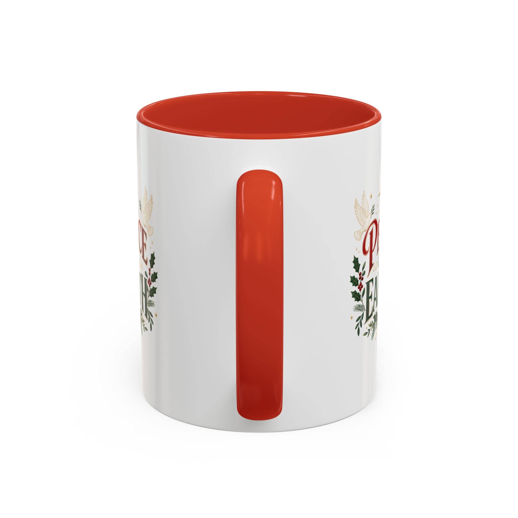 Peace on Earth Coffee Mug — Holiday Christmas Accent Mug