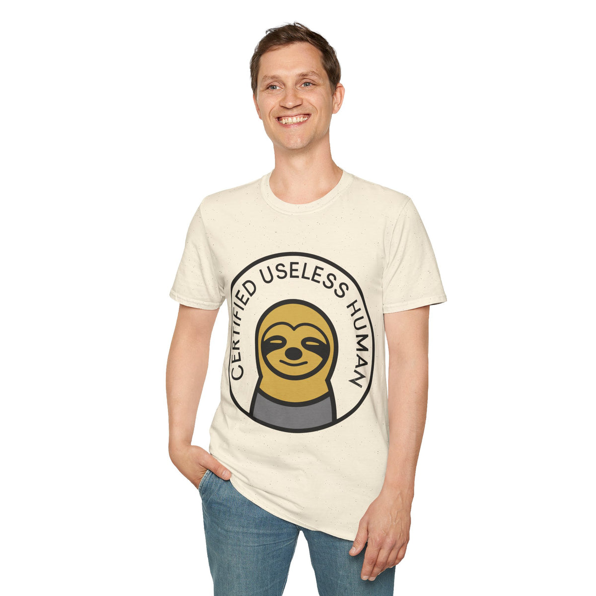 Certified Useless Human Sloth T-Shirt — Funny Lazy Sloth Graphic Tee - Trending Now - August 2026