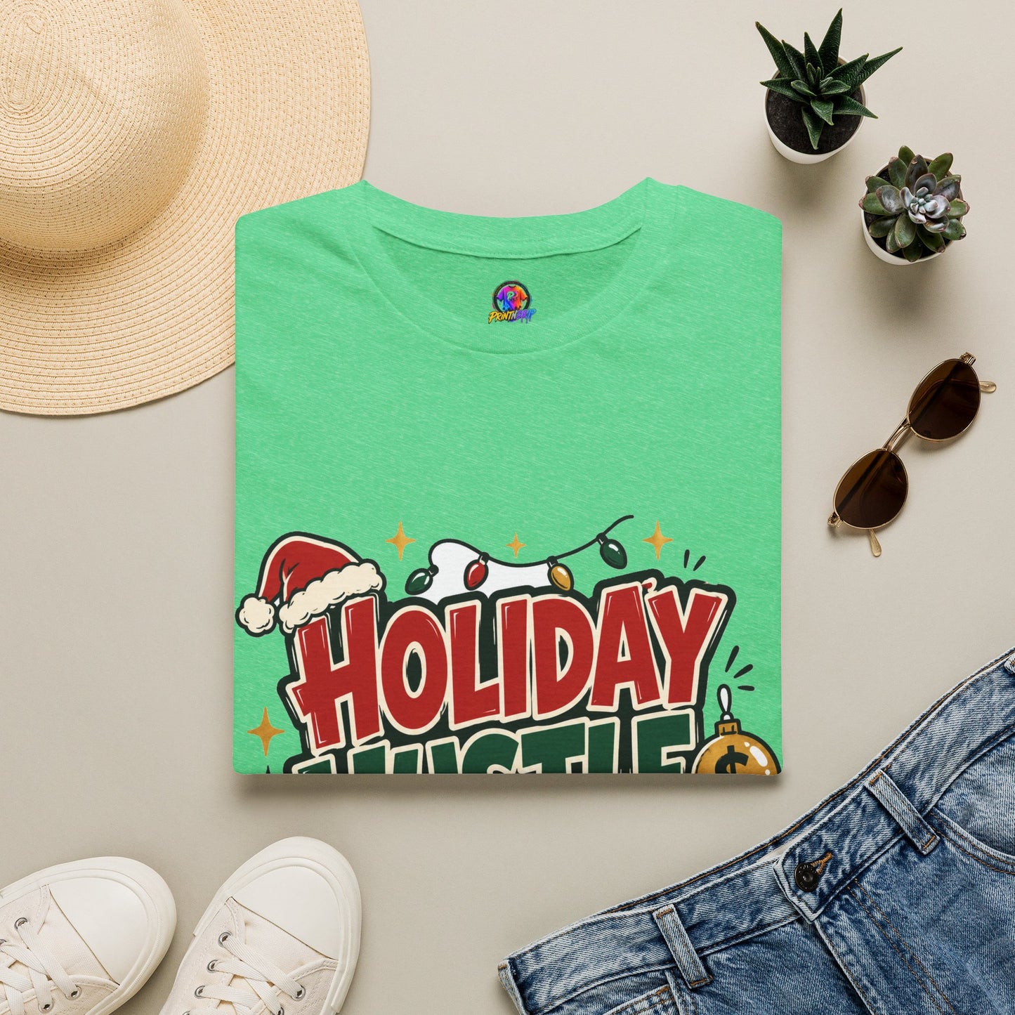 Holiday Hustle Mode T-Shirt — Funny Christmas Graphic Tee