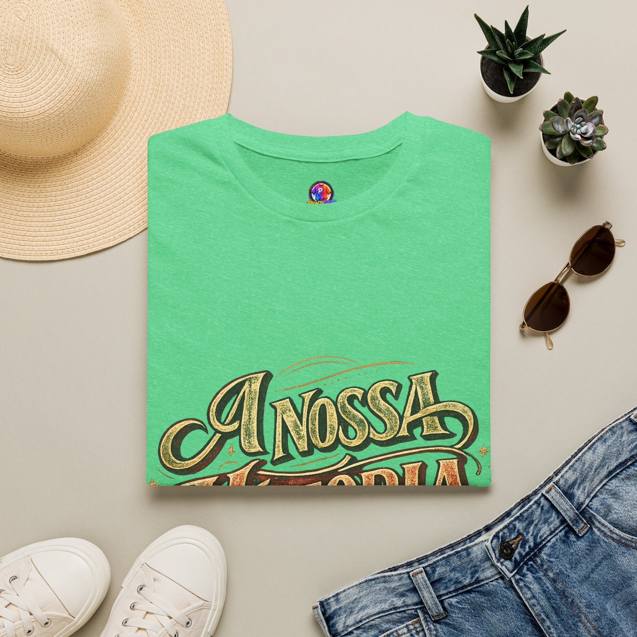 Portugal T-Shirt — "A Nossa História" Vintage Compass Graphic Tee