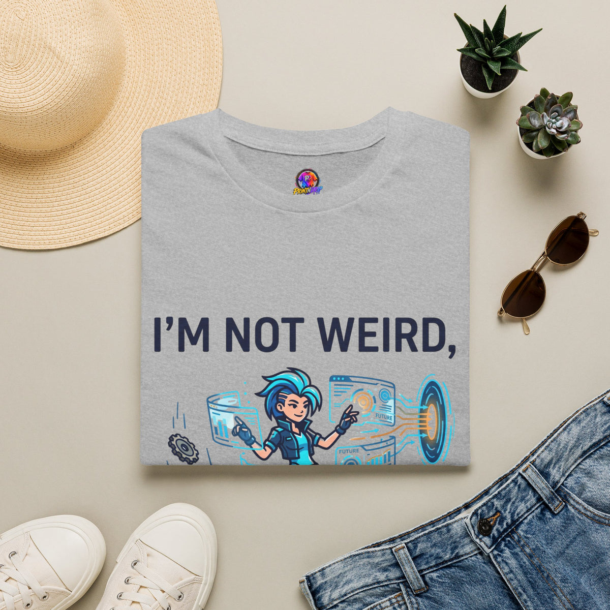 I'm Not Weird I'm Just Ahead Of My Time Aquarius T-Shirt