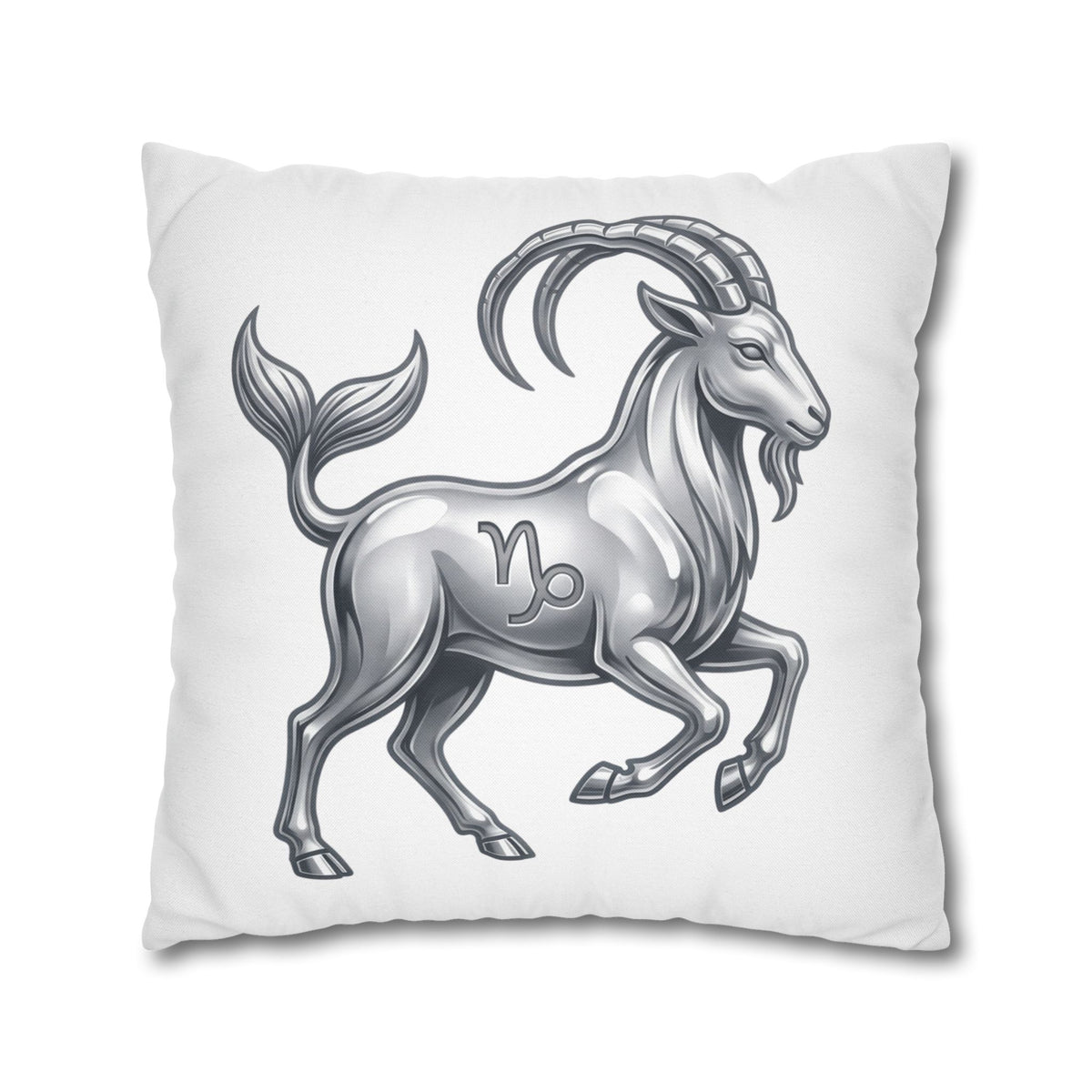 Capricorn Zodiac Pillowcase — Goat-Mermaid Astrology Cushion Cover