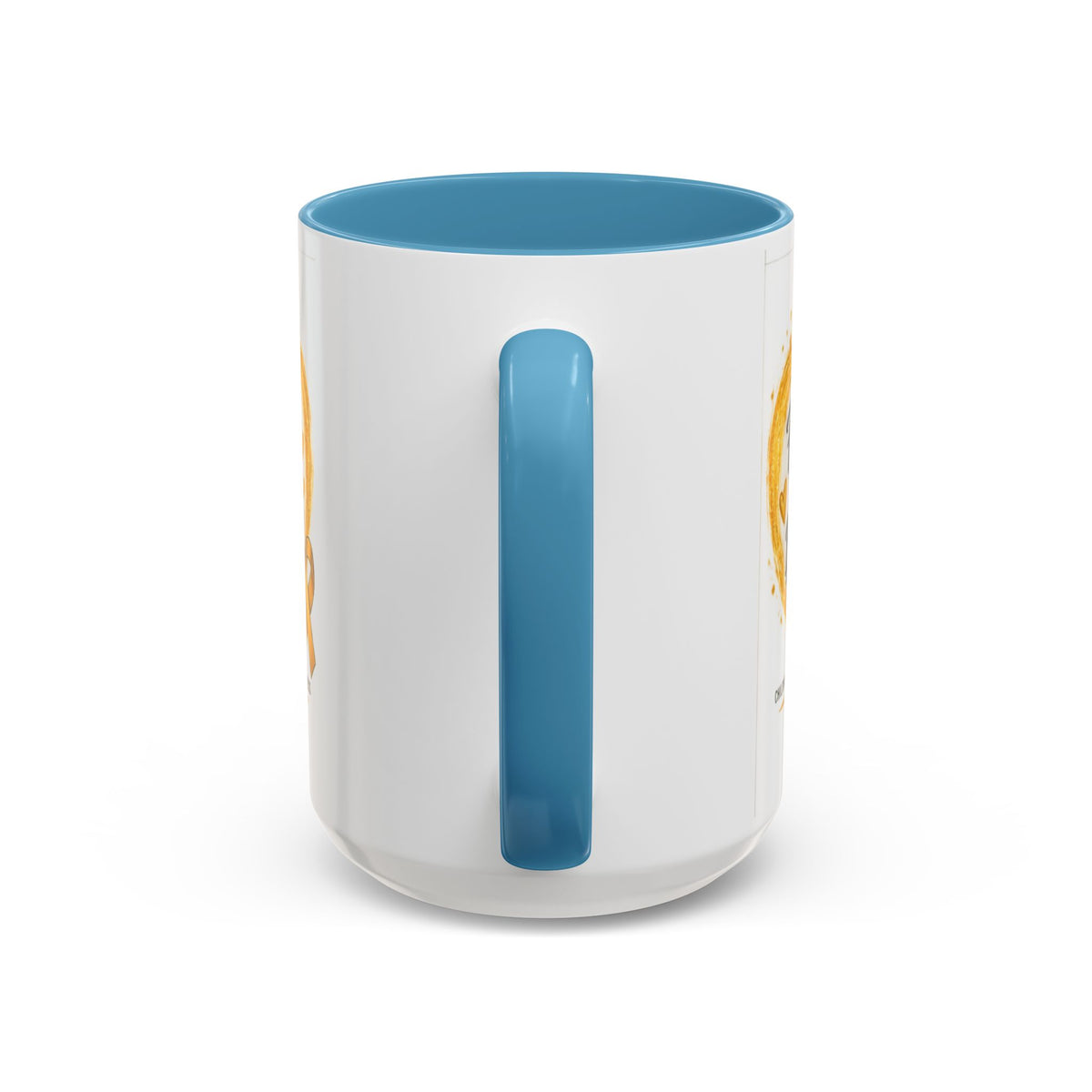 Childhood Cancer Awareness Coffee Mug – "Fighter Today Brighter Tomorrow" (Accent 11/15oz)