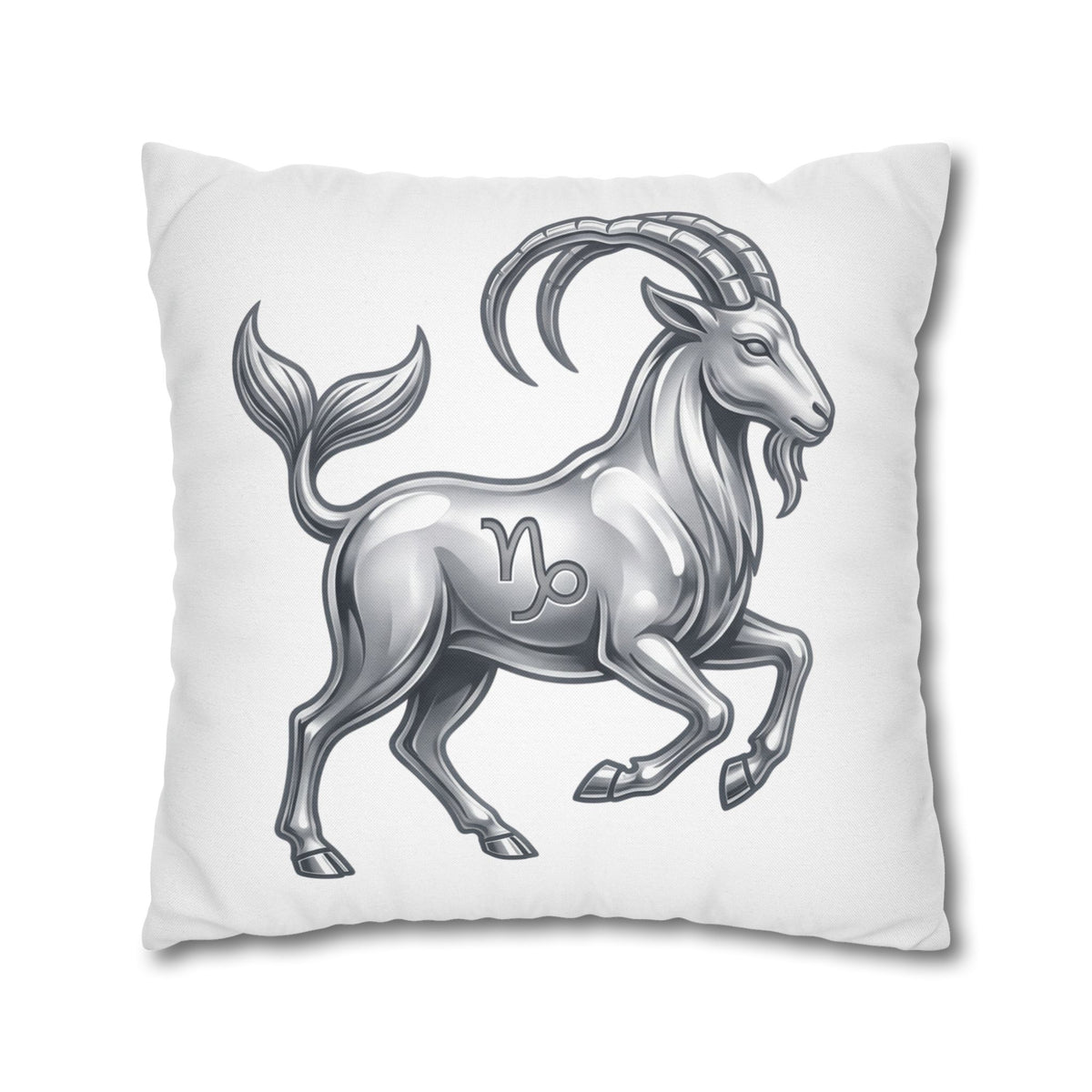 Capricorn Zodiac Pillowcase — Goat-Mermaid Astrology Cushion Cover