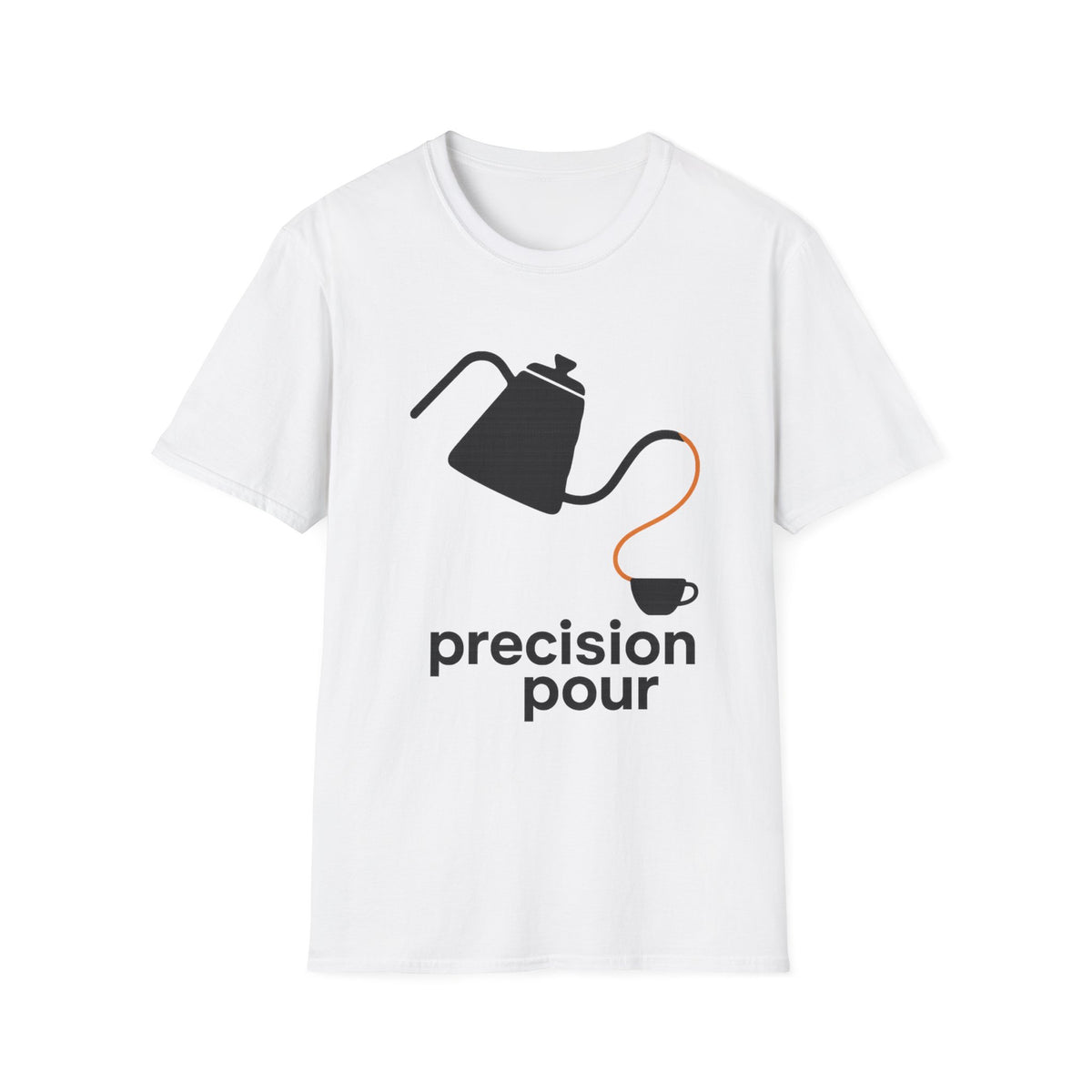 "Precision Pour" Gooseneck Kettle Graphic Tee - Aesthetic Coffee Lover White T-Shirt - Trending Now - September 2026
