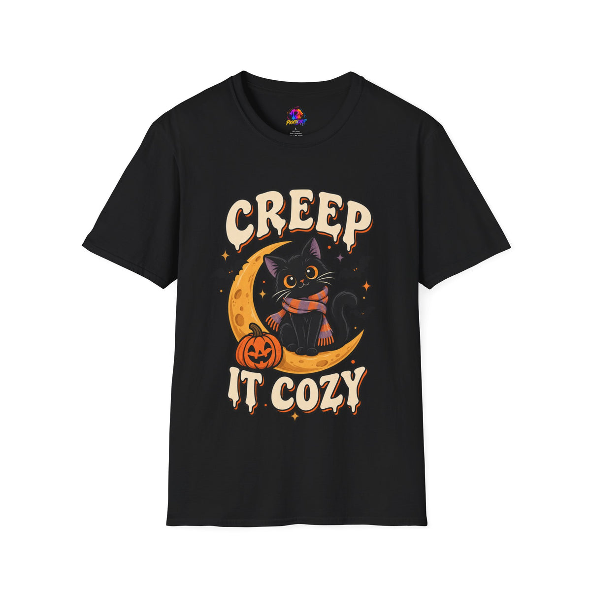 Creep It Cozy Halloween Cat T-Shirt