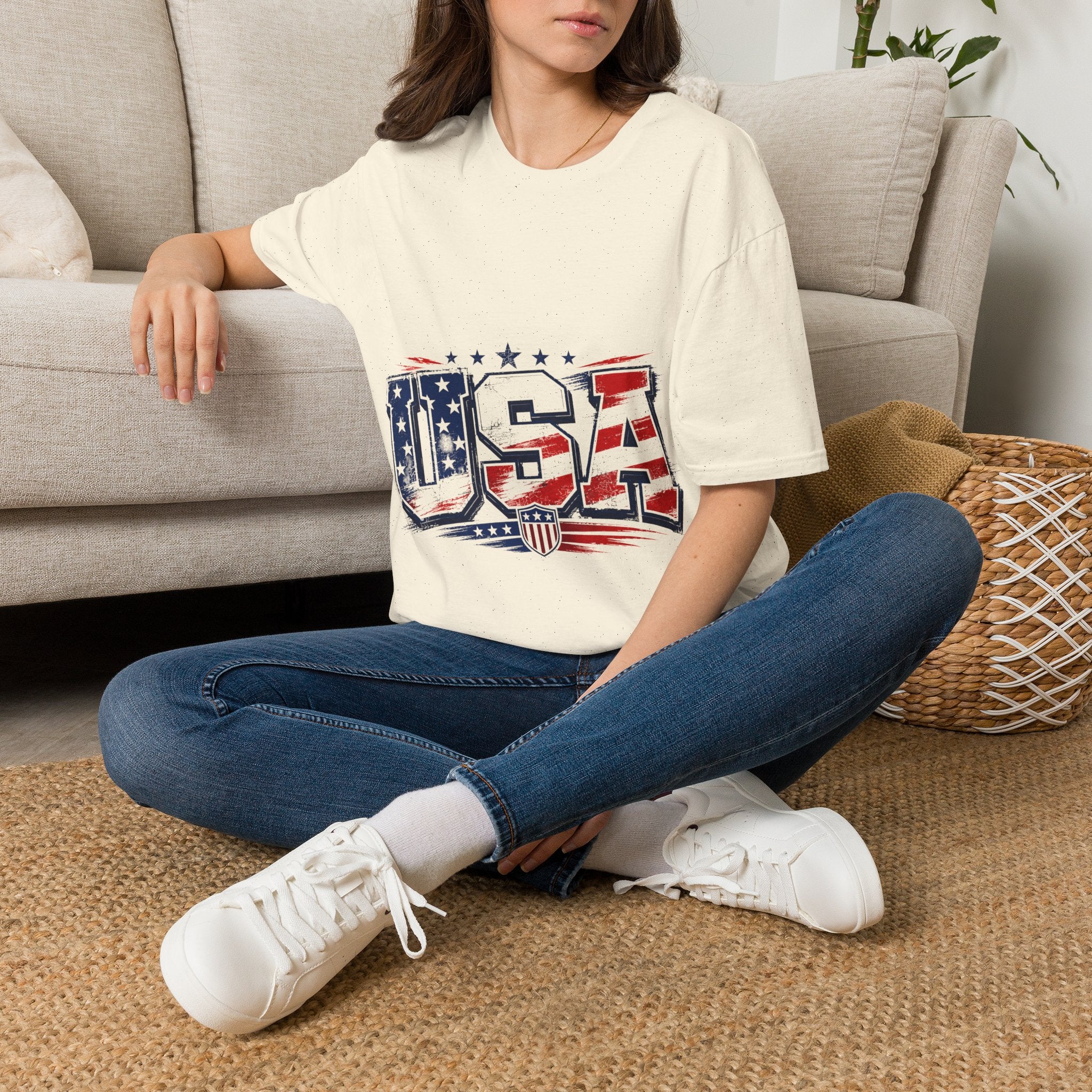 USA Flag Graphic T-Shirt — Patriotic American Pride Tee