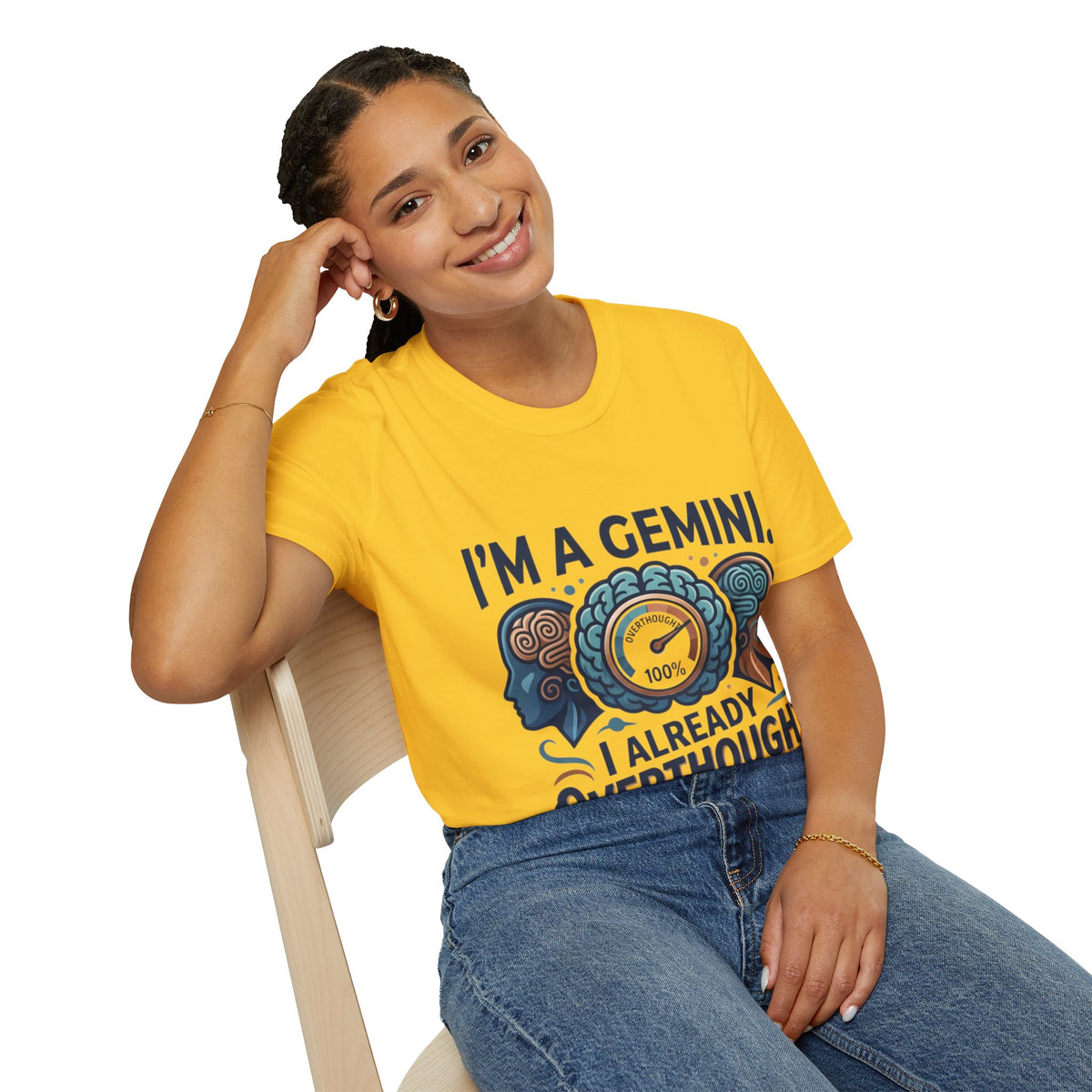 I’m A Gemini T-Shirt – “I Already Overthought It” Zodiac Tee