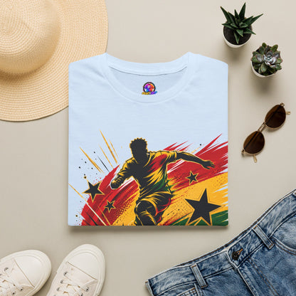Ghana Star Power Soccer T-Shirt — Afro Football Fan Tee - Ghana T-Shirt