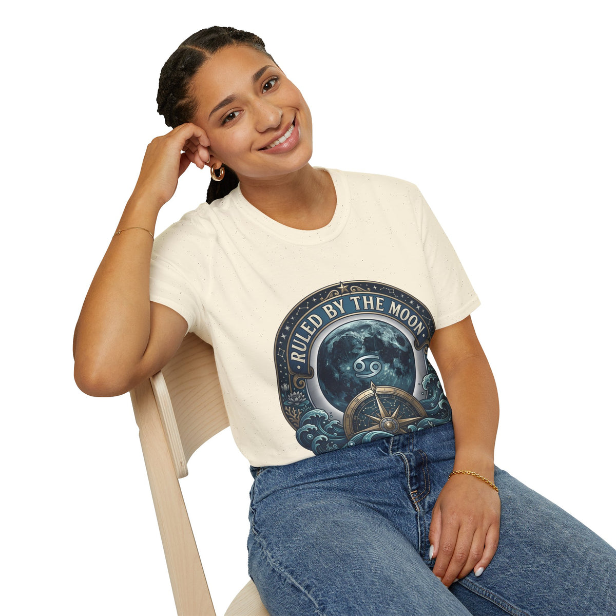 Ruled by the Moon T-Shirt — Moonphase Zodiac Graphic Tee