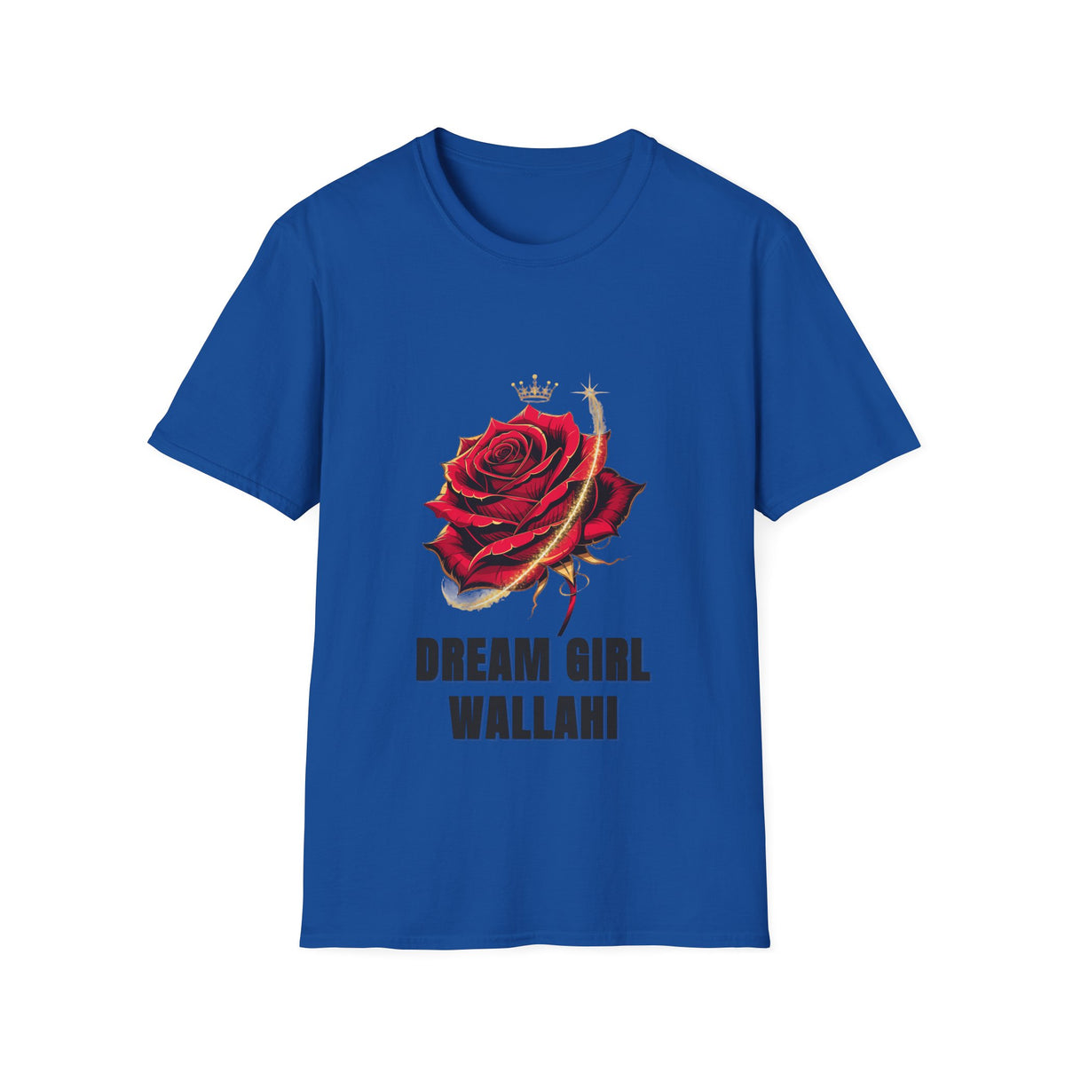 Dream Girl Wallahi Rose T-Shirt — Crowned Red Rose Graphic Tee - Trending Now - August 2026