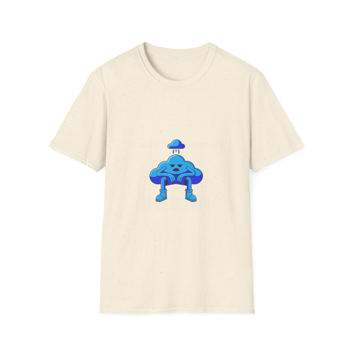 Sad Cloud Graphic T-Shirt — Cute Blue Cloud Illustration Tee - Trending Now - September 2026